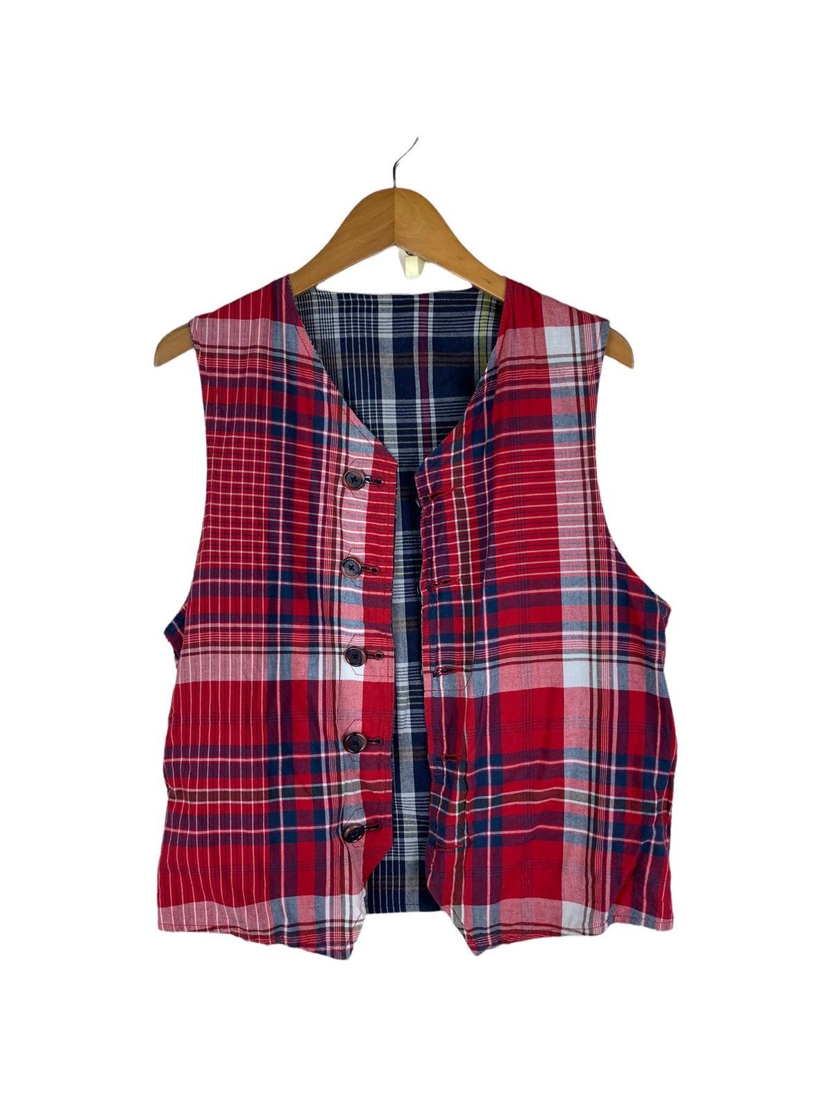 Engineered Garments Vintage Engineered Garments Reversible Vest Rare Design Size US XS / EU 42 / 0 - 14 Thumbnail