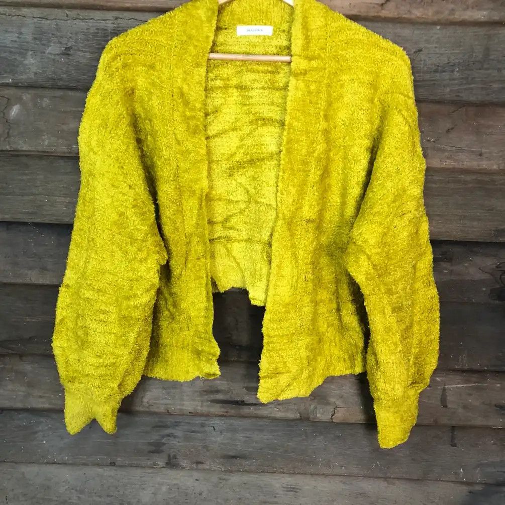 Oversized Jeansis Shag Shaggy Fur Mohair Knit Cardigan #6524