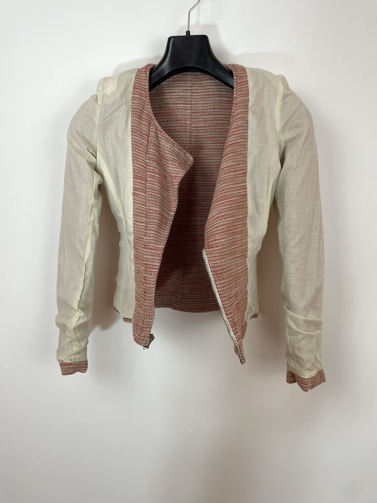 Iro IRO Pink blazer jacket tweed & lurex fabric Womens size 0/XS Size XS / US 0-2 / IT 36-38 - 10 Thumbnail