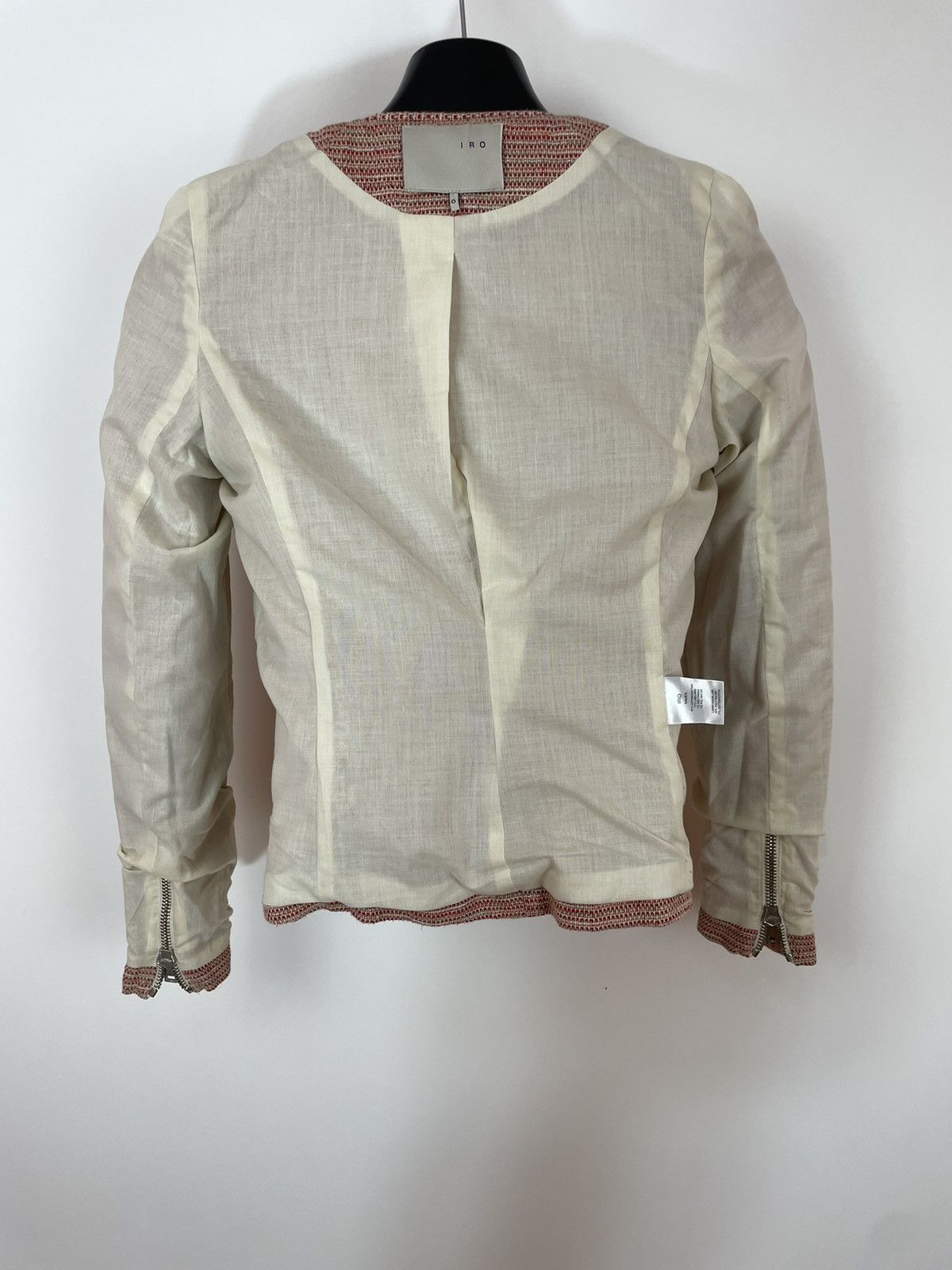 Iro IRO Pink blazer jacket tweed & lurex fabric Womens size 0/XS Size XS / US 0-2 / IT 36-38 - 11 Thumbnail