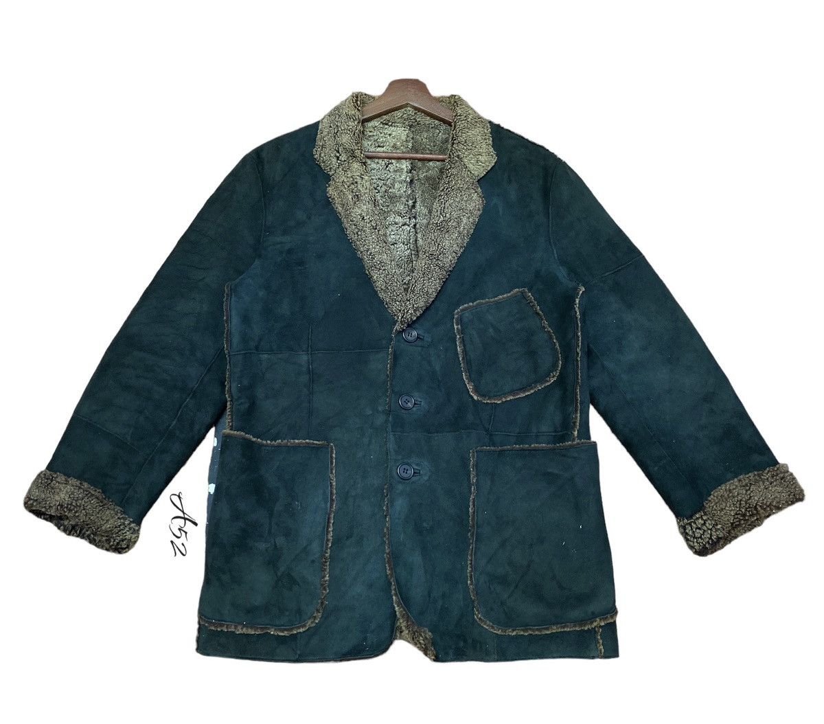 Vintage Paul Smith Collection Leather Workwear Heavy Jacket 