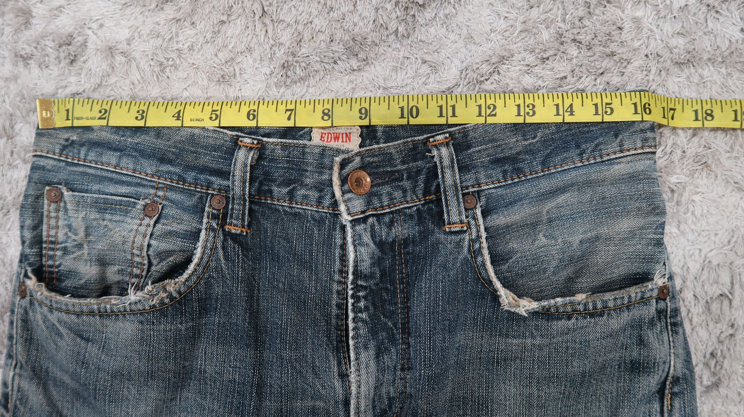 Edwin Vintage Edwin 505z Selvedge Distressed Jeans Size US 32 / EU 48 - 2 Thumbnail
