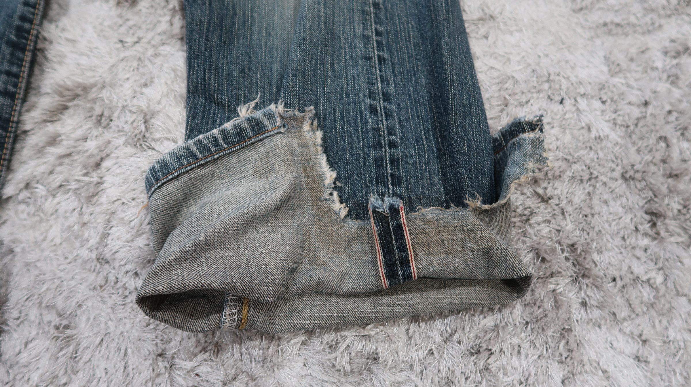 Edwin Vintage Edwin 505z Selvedge Distressed Jeans Size US 32 / EU 48 - 11 Thumbnail