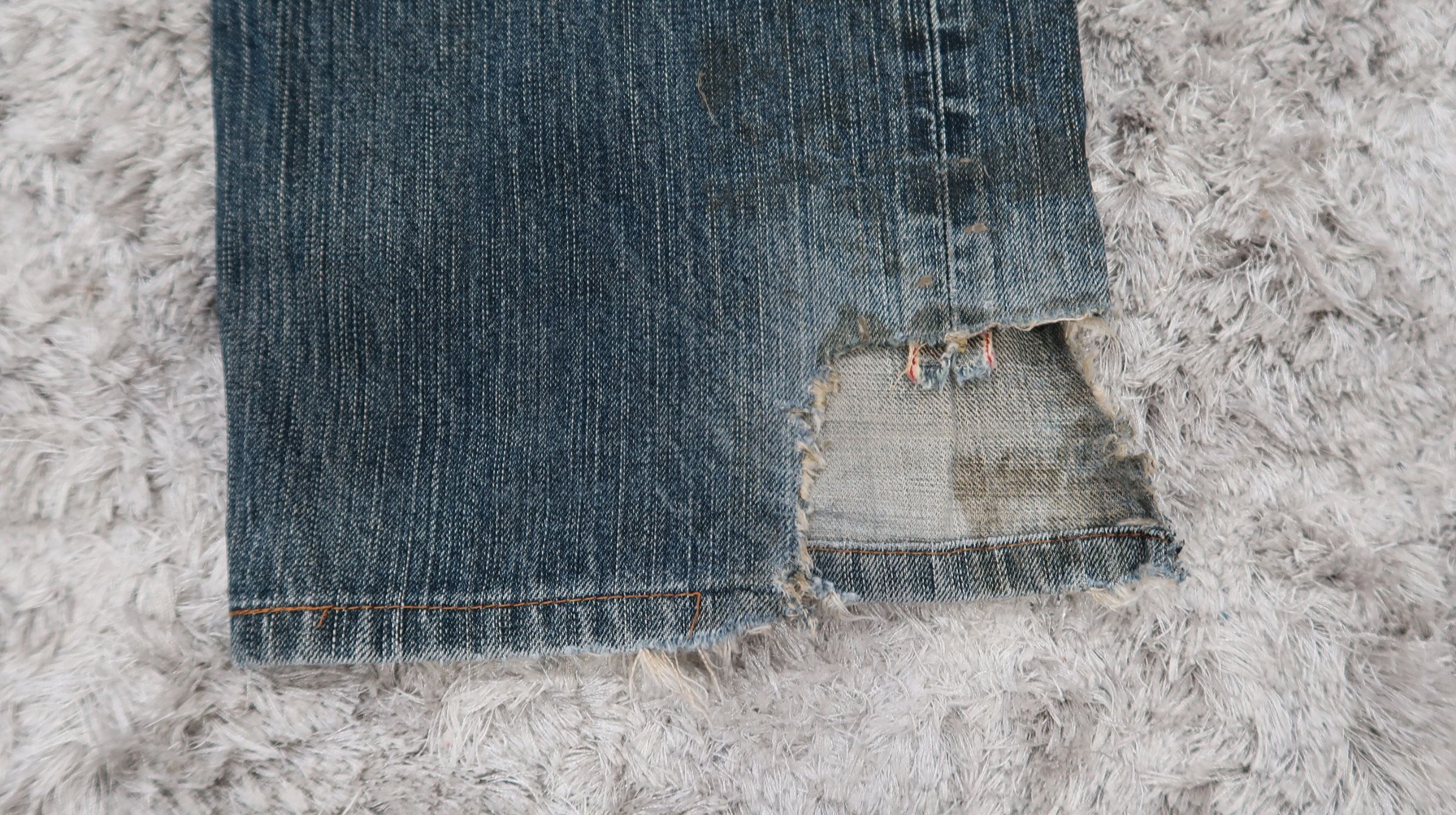 Edwin Vintage Edwin 505z Selvedge Distressed Jeans Size US 32 / EU 48 - 6 Thumbnail