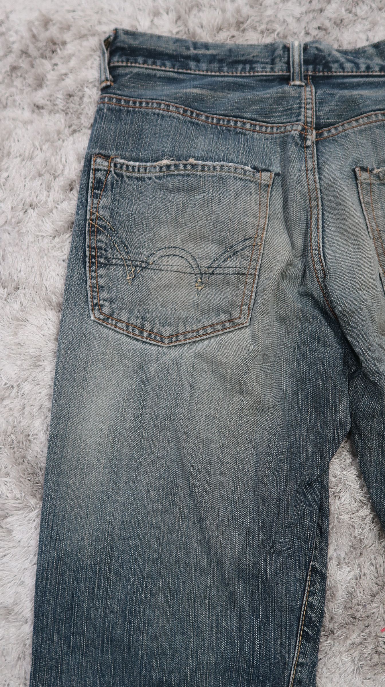 Edwin Vintage Edwin 505z Selvedge Distressed Jeans Size US 32 / EU 48 - 14 Thumbnail