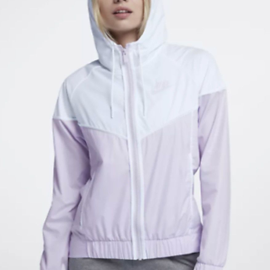 Nike Nike Purple & White Windrunner Hooded Windbreaker Size S / US 4 / IT 40 - 1 Preview