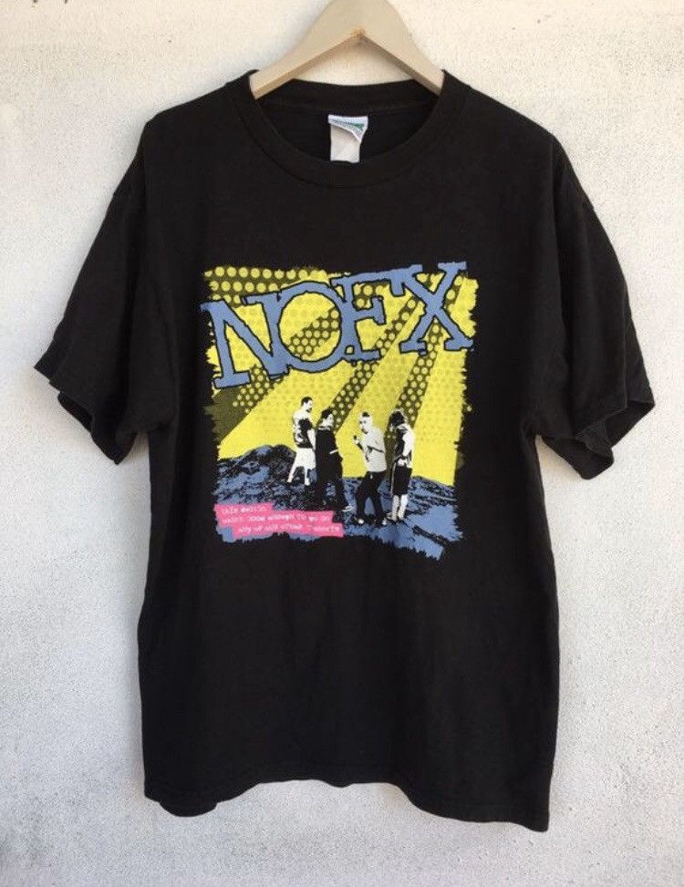 Band Tees × Vintage Vintage 90s Nofx punk band Size US L / EU 52-54 / 3 - 1 Thumbnail