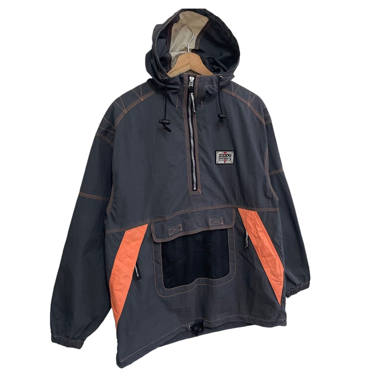 Japanese Brand × Vintage × Zippo STEAL💥ZIPPO ANORAK HOODIE JACKET VINTAGE FASHION STYLE Size US L / EU 52-54 / 3 - 4 Thumbnail