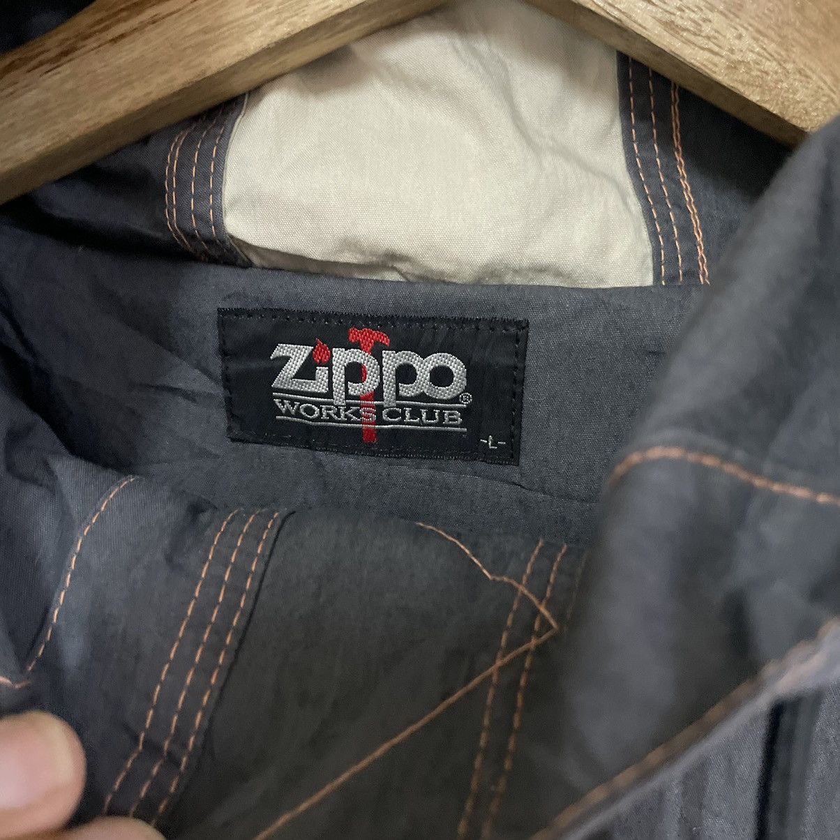 Japanese Brand × Vintage × Zippo STEAL💥ZIPPO ANORAK HOODIE JACKET VINTAGE FASHION STYLE Size US L / EU 52-54 / 3 - 7 Thumbnail