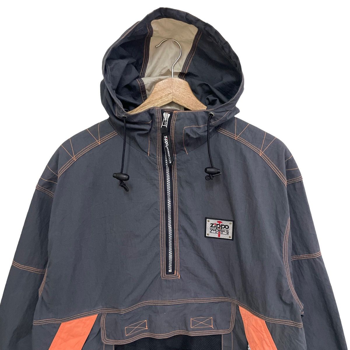 Japanese Brand × Vintage × Zippo STEAL💥ZIPPO ANORAK HOODIE JACKET VINTAGE FASHION STYLE Size US L / EU 52-54 / 3 - 5 Thumbnail