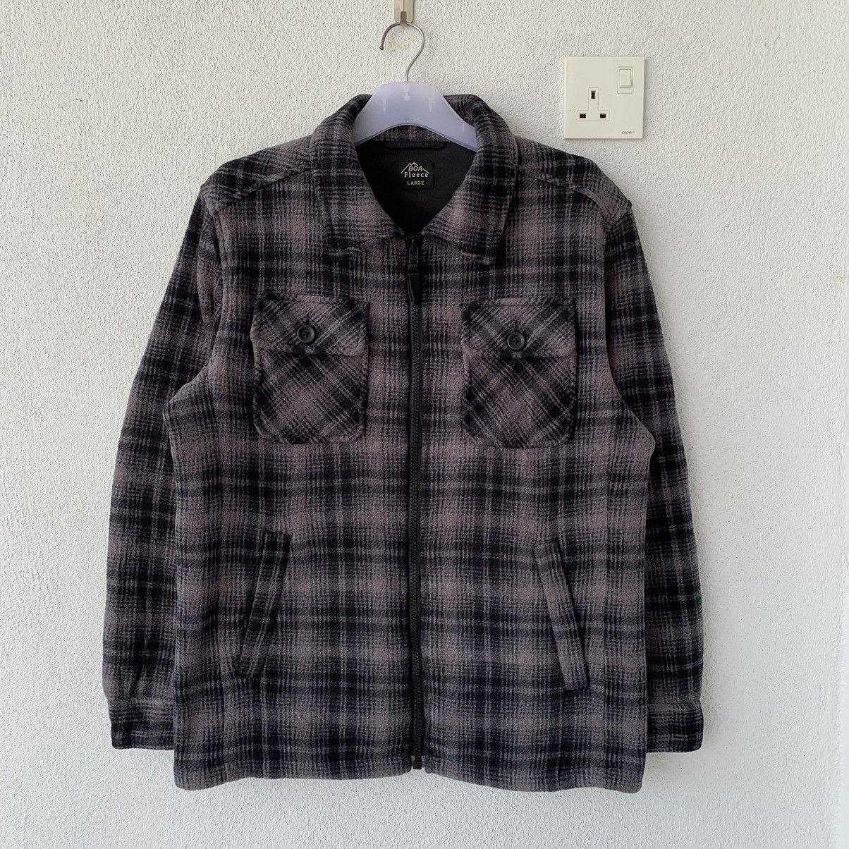 UNIQLO fleece full zip jacket.. BOA FLEECE.. flannel fleece