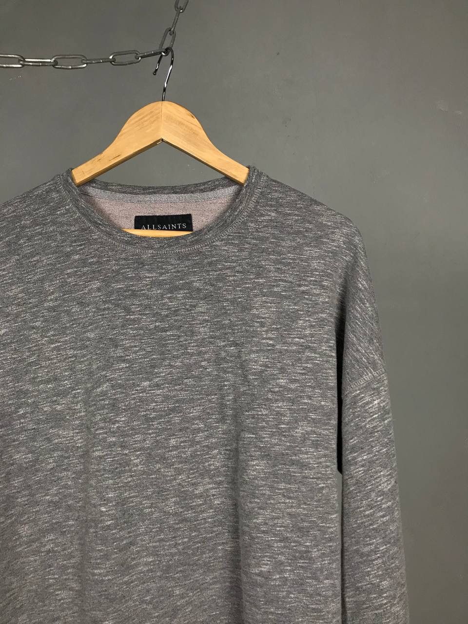 Allsaints Allsaints luxury streetwear gray oversized sweatshirt Size US M / EU 48-50 / 2 - 2 Thumbnail
