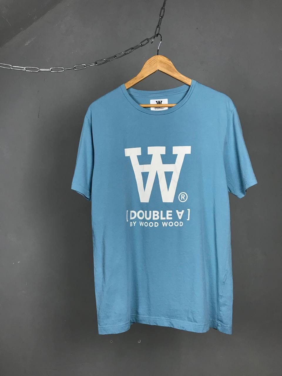 Wood Wood Wood Wood double A luxury streetwear center logo tee Size US M / EU 48-50 / 2 - 1 Thumbnail