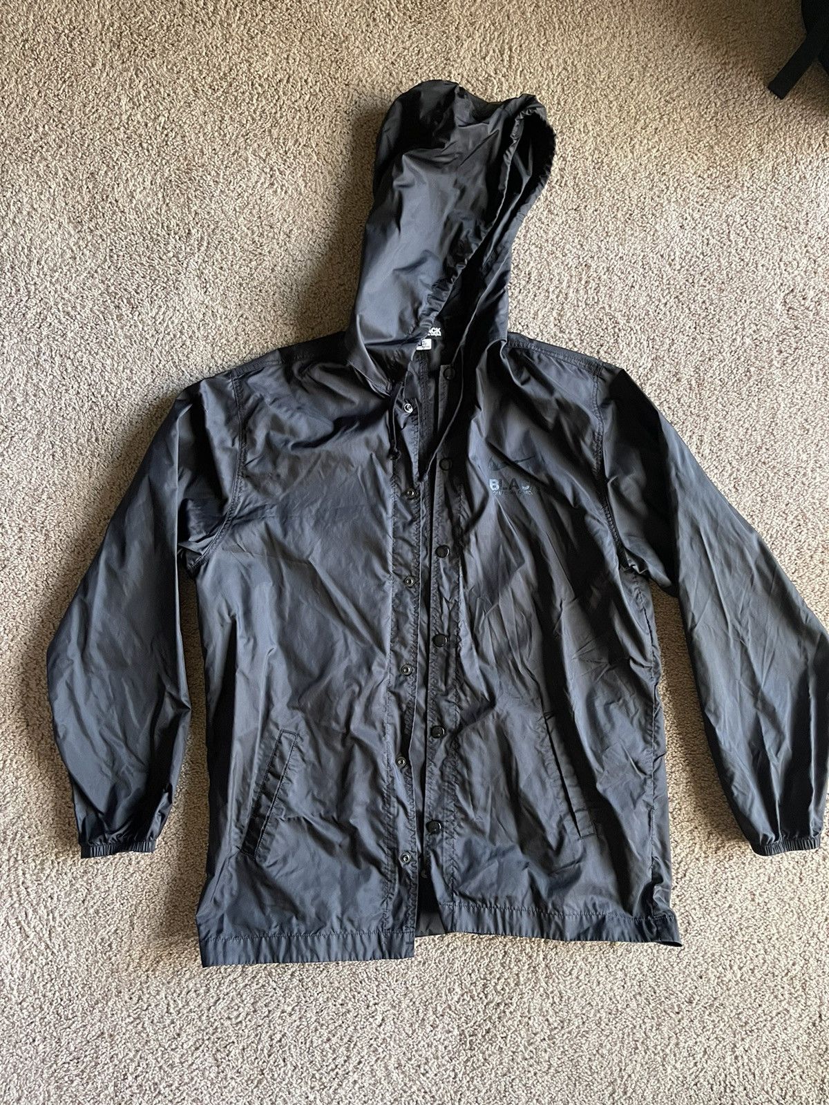 image of Comme Des Garcons x Comme Des Garcons Black Cdg Black Nike Fish Tail Light Jacket, Men's (Size XL)