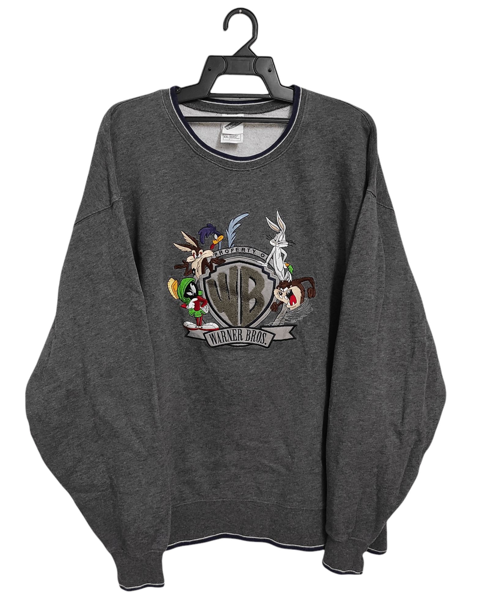 Rap Tees Vintage 2000 PROPERTY OF WARNER BROS. embroidered design Size US XXL / EU 58 / 5 - 1 Thumbnail