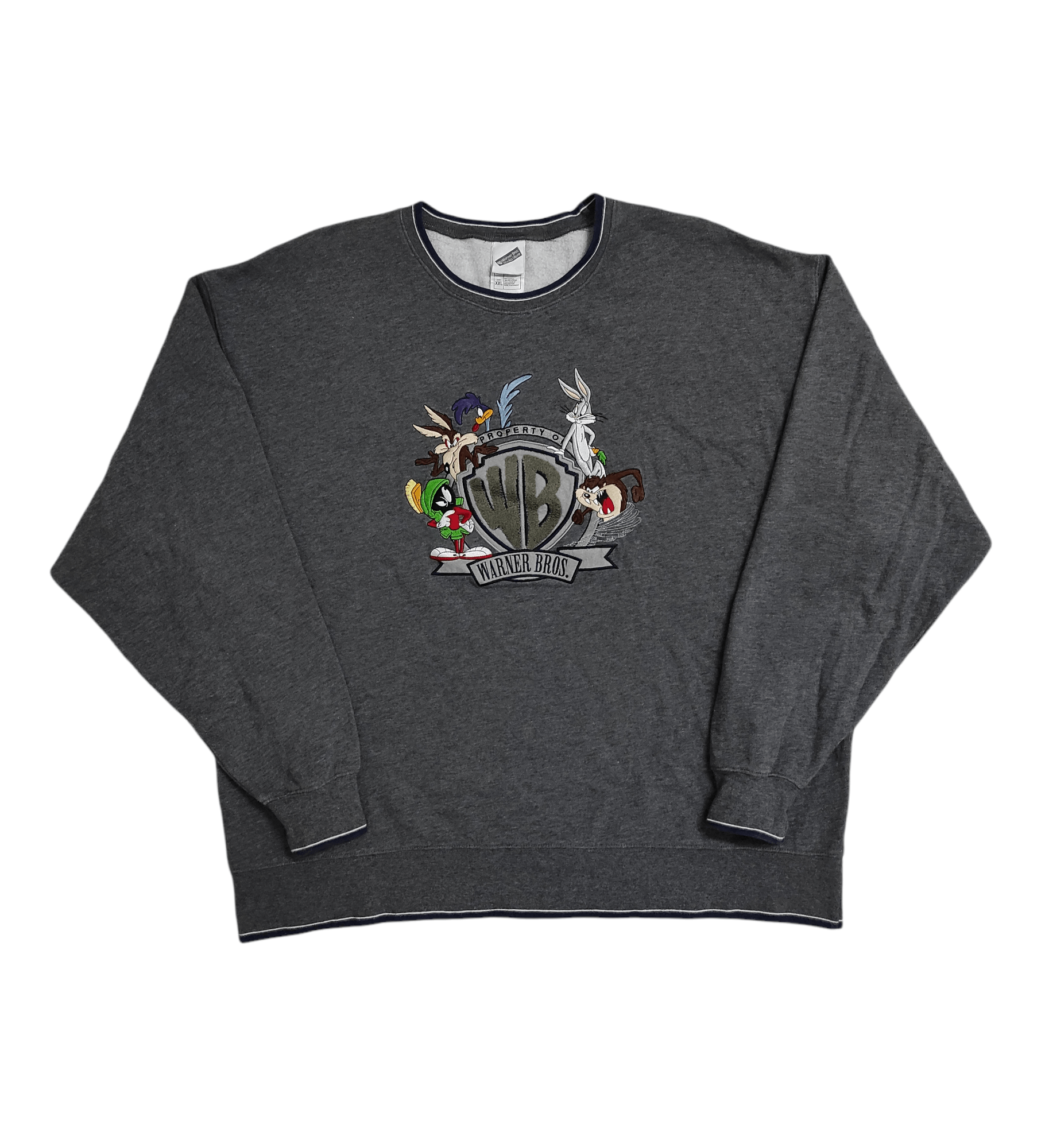 Rap Tees Vintage 2000 PROPERTY OF WARNER BROS. embroidered design Size US XXL / EU 58 / 5 - 6 Thumbnail