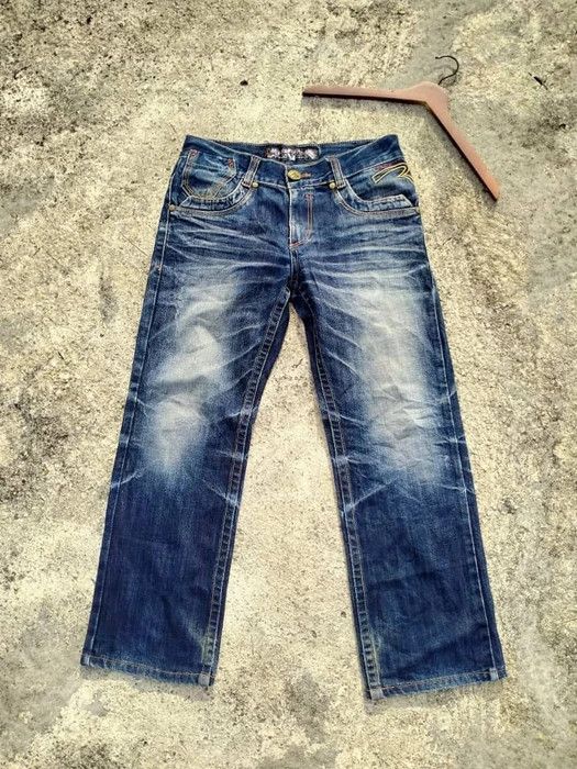 Japanese Brand RED PEPPER EMBROIDERY DENIM Size US 33 - 1 Thumbnail