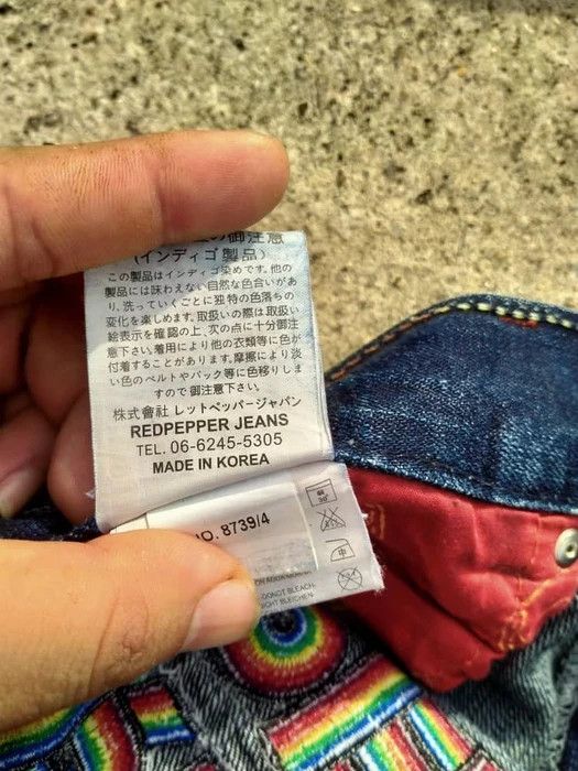 Japanese Brand RED PEPPER EMBROIDERY DENIM Size US 33 - 5 Thumbnail