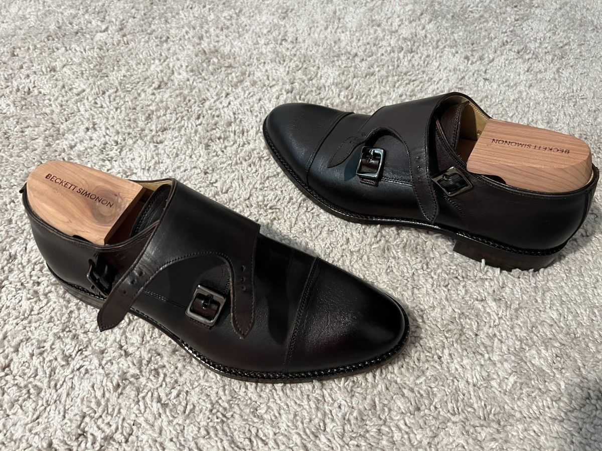 Beckett Simonon Hoyt Monkstraps Mens Size 10.5 Slip On Leather Dress Shoes Beckett Simonon Beckett Simonon Hoyt Monkstraps | Grailed main image 3