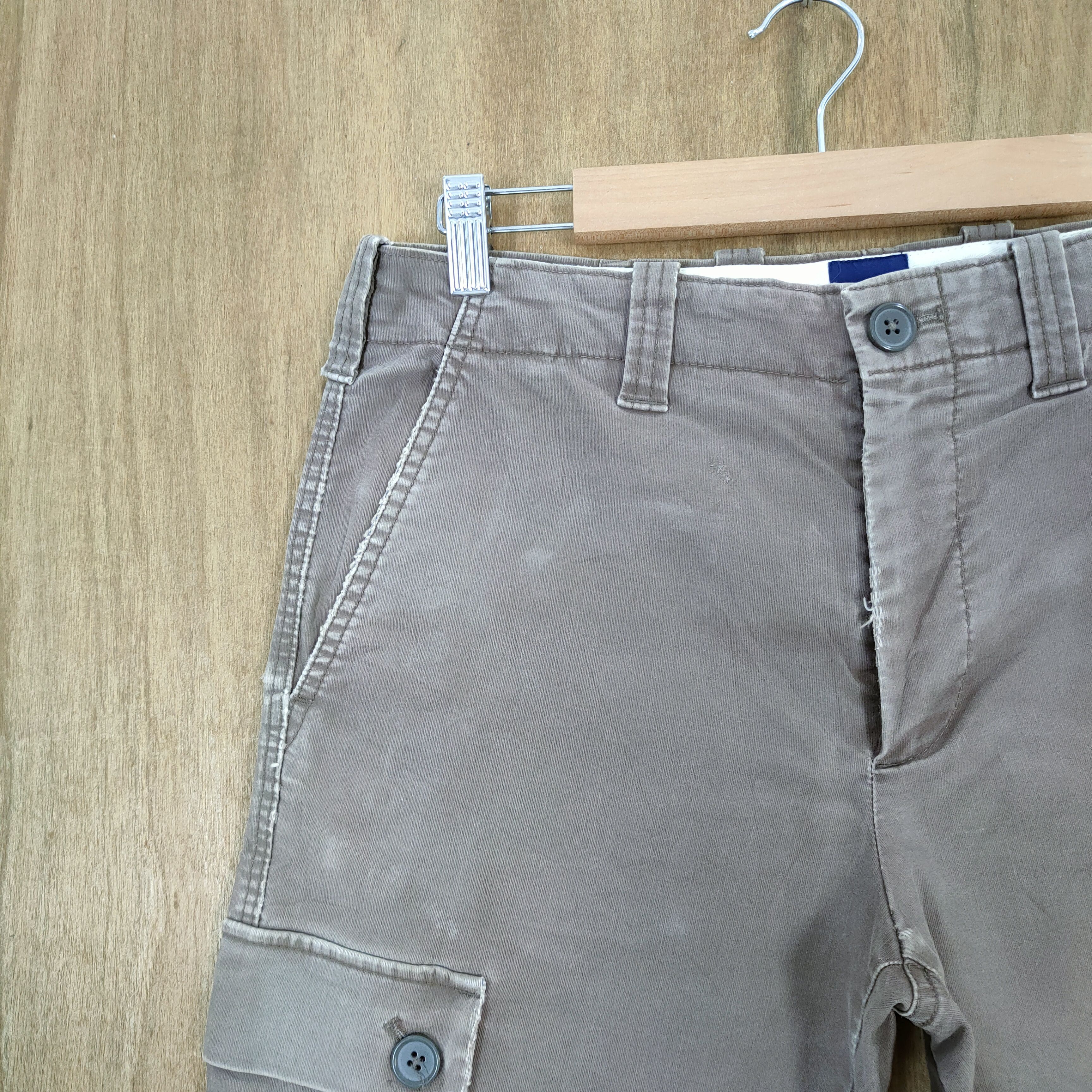 Japanese Brand VINTAGE JAPANESE MUD WASHED FADED BROWN CARGO PANTS Size US 30 / EU 46 - 5 Thumbnail