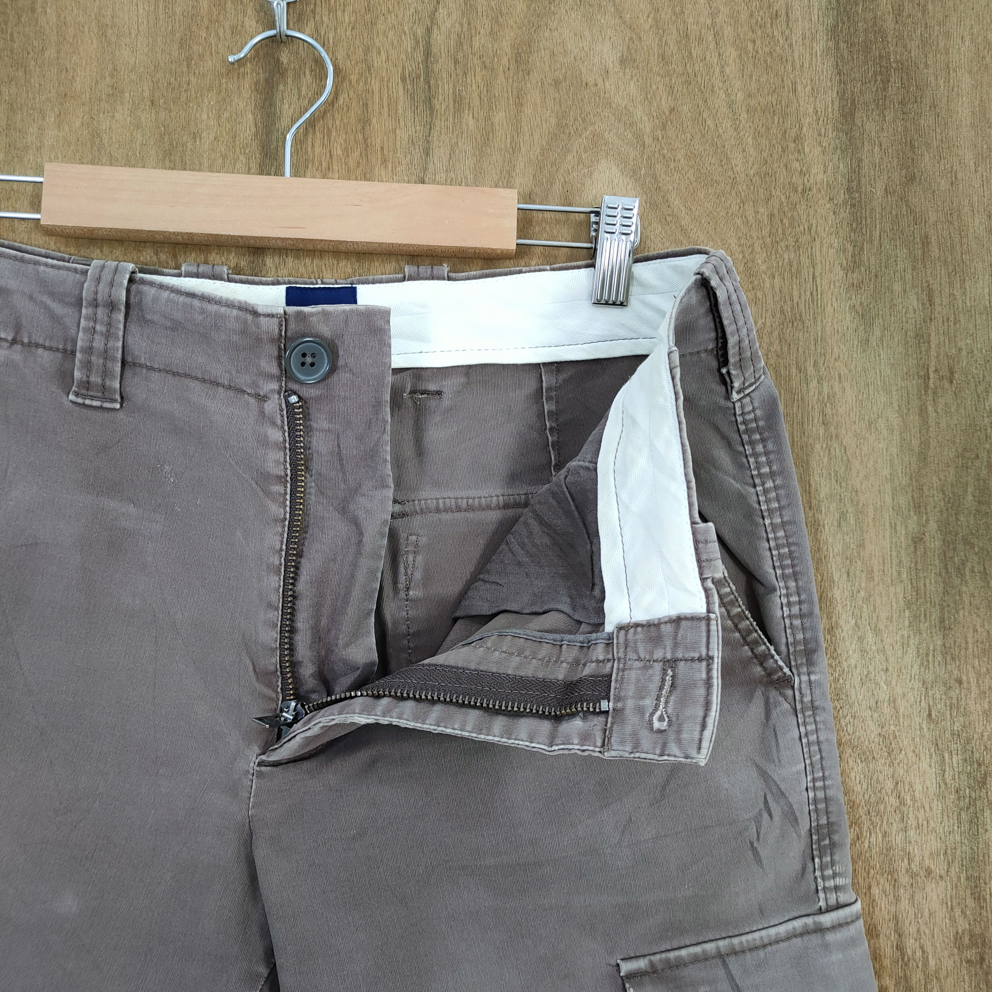 Japanese Brand VINTAGE JAPANESE MUD WASHED FADED BROWN CARGO PANTS Size US 30 / EU 46 - 14 Thumbnail