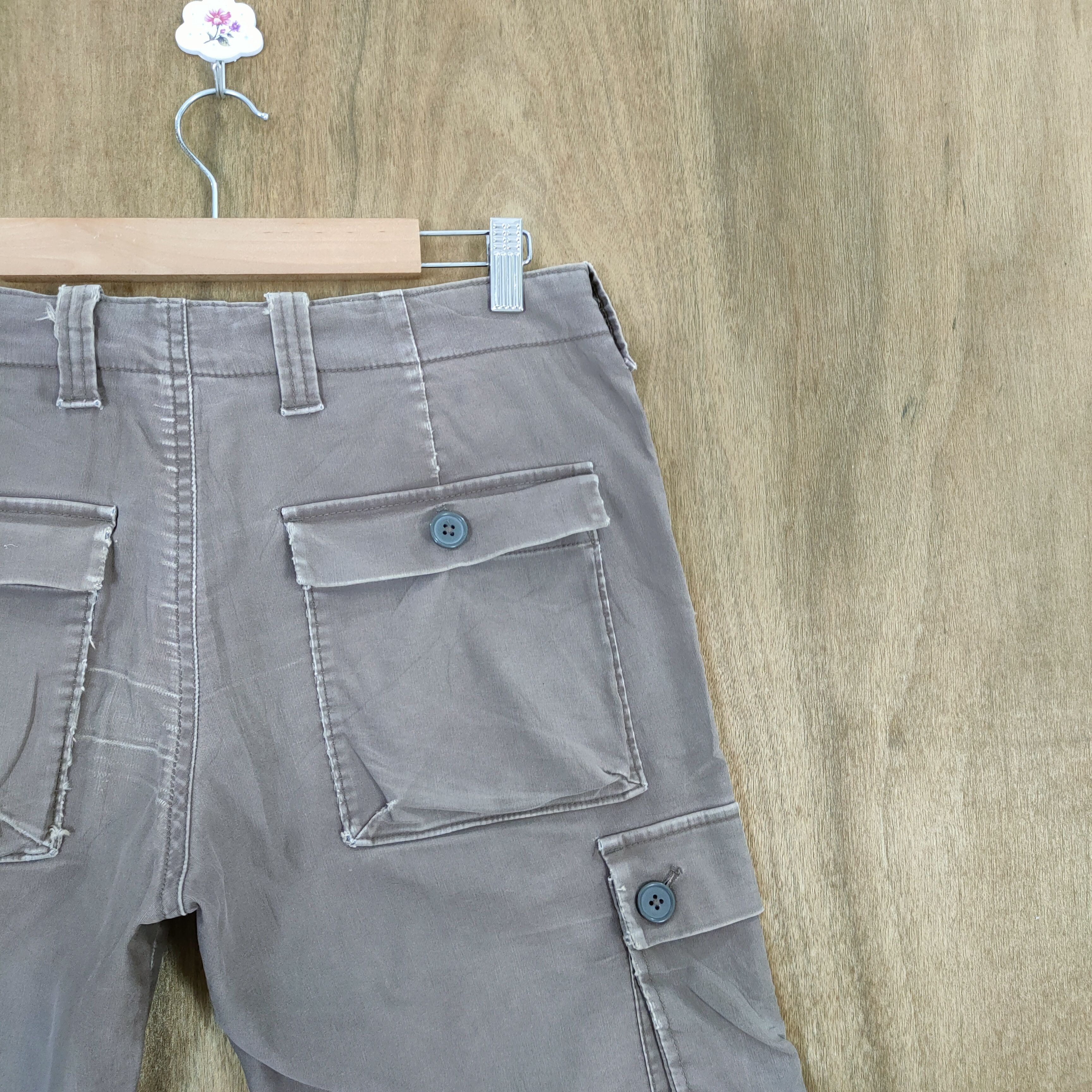 Japanese Brand VINTAGE JAPANESE MUD WASHED FADED BROWN CARGO PANTS Size US 30 / EU 46 - 13 Thumbnail