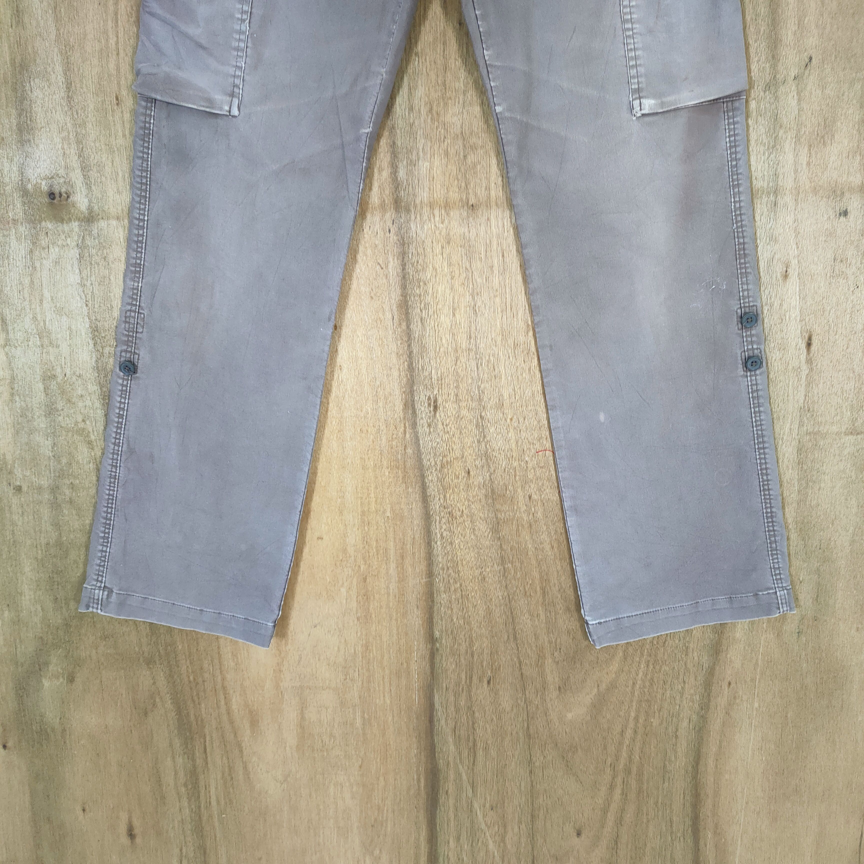 Japanese Brand VINTAGE JAPANESE MUD WASHED FADED BROWN CARGO PANTS Size US 30 / EU 46 - 3 Thumbnail