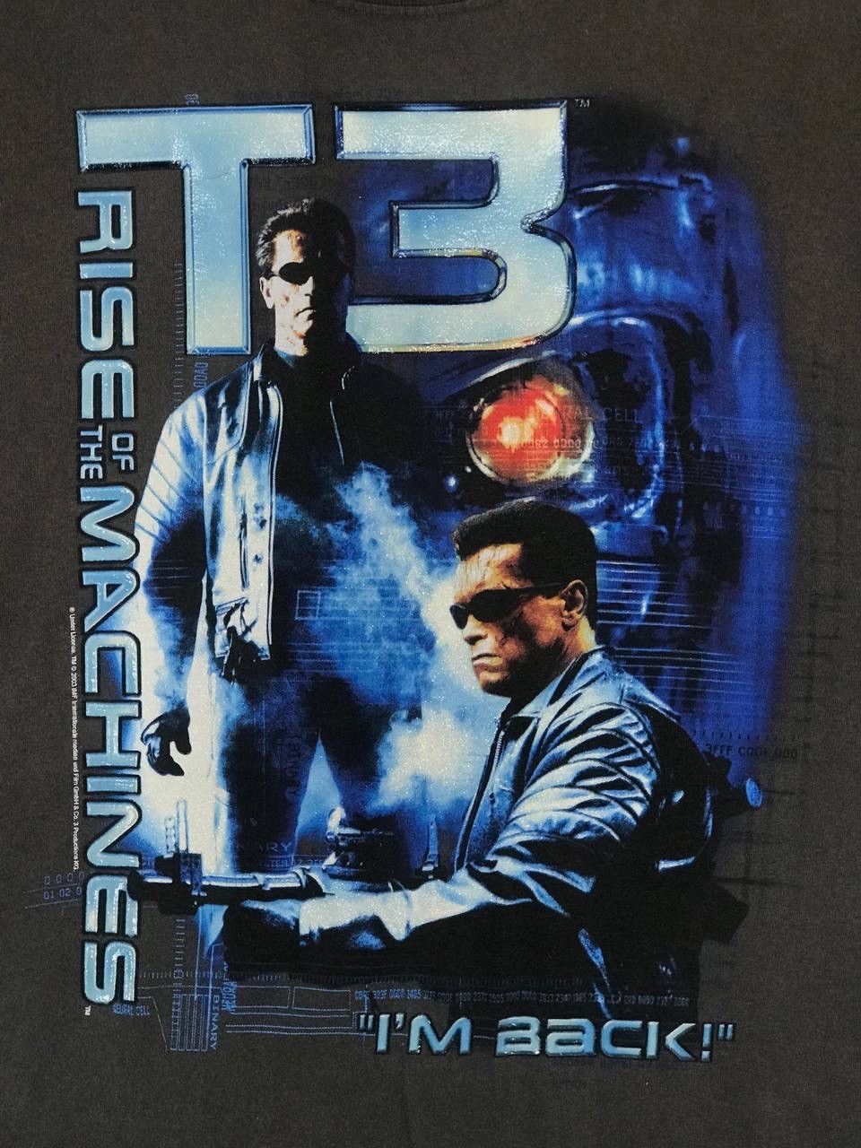 Vintage Vintage rare Terminator 3 Arnold schwarzenegger Size US XL / EU 56 / 4 - 3 Thumbnail