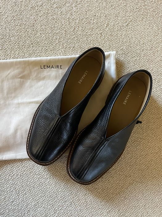 lemaire heeled loafers