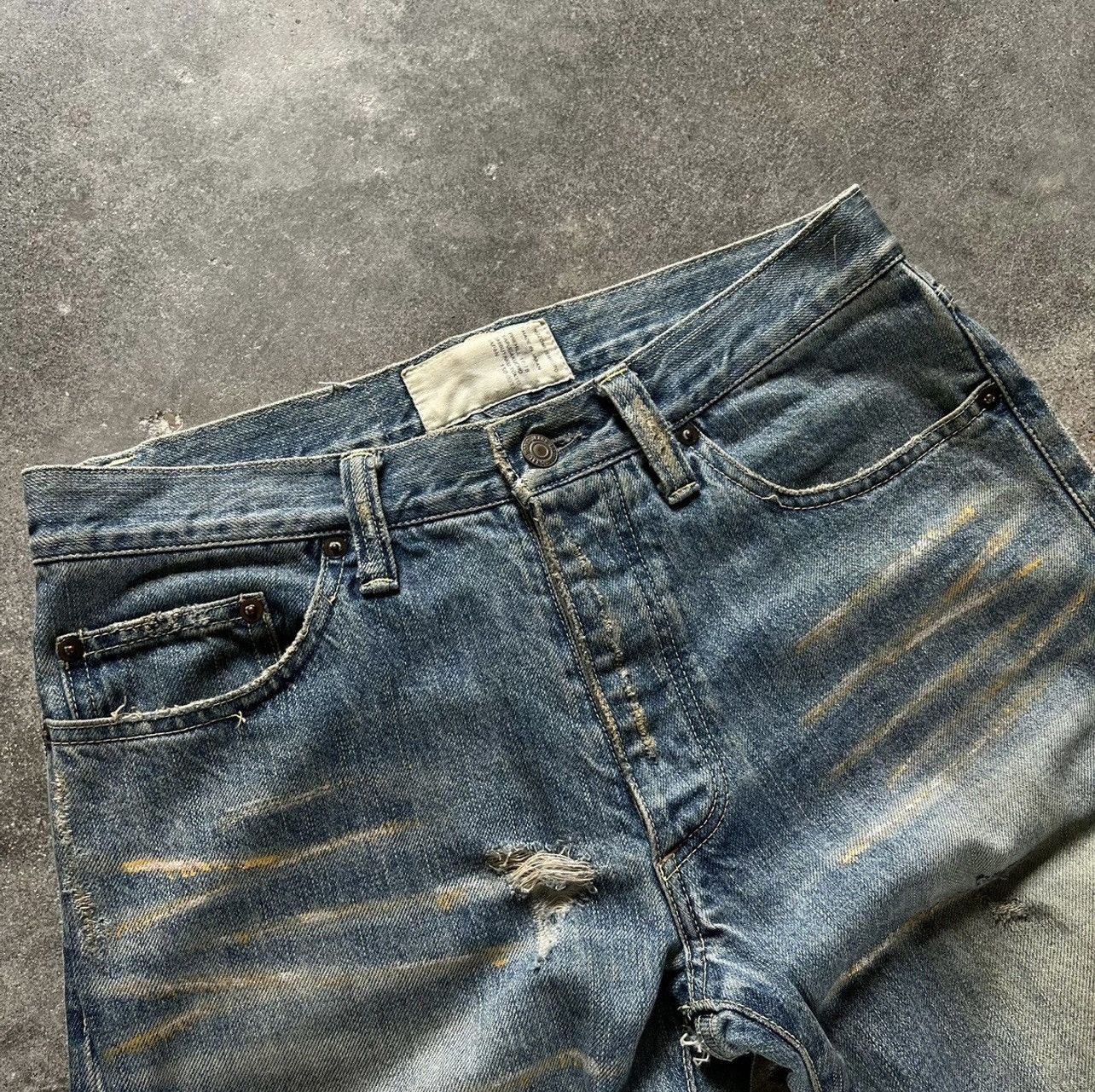 Nozomi Ishiguro Nozomi Ishiguro Distressed Denim Size US 29 - 2 Thumbnail