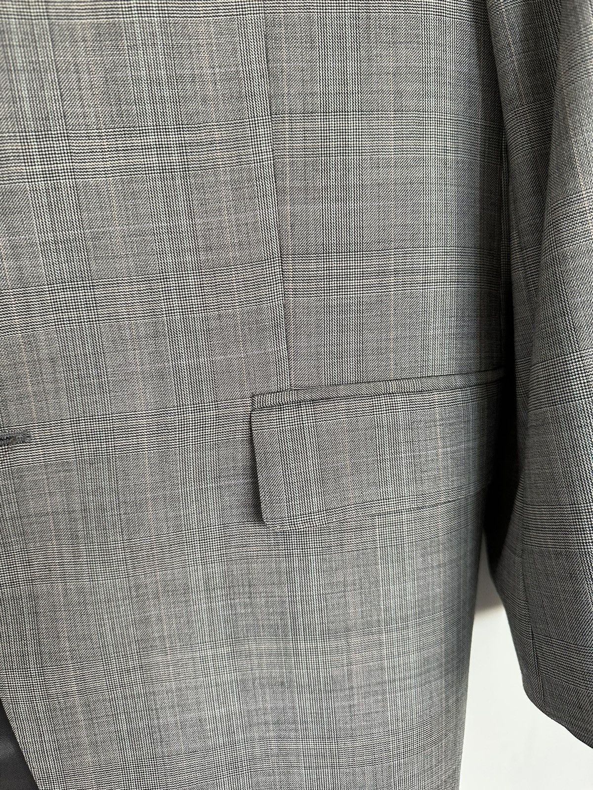 Lauren Ralph Lauren × Ralph Lauren × Vintage Vintage Ralph Lauren Wool Grey Checkered Blazer Jacket 42R Size 42R - 4 Thumbnail