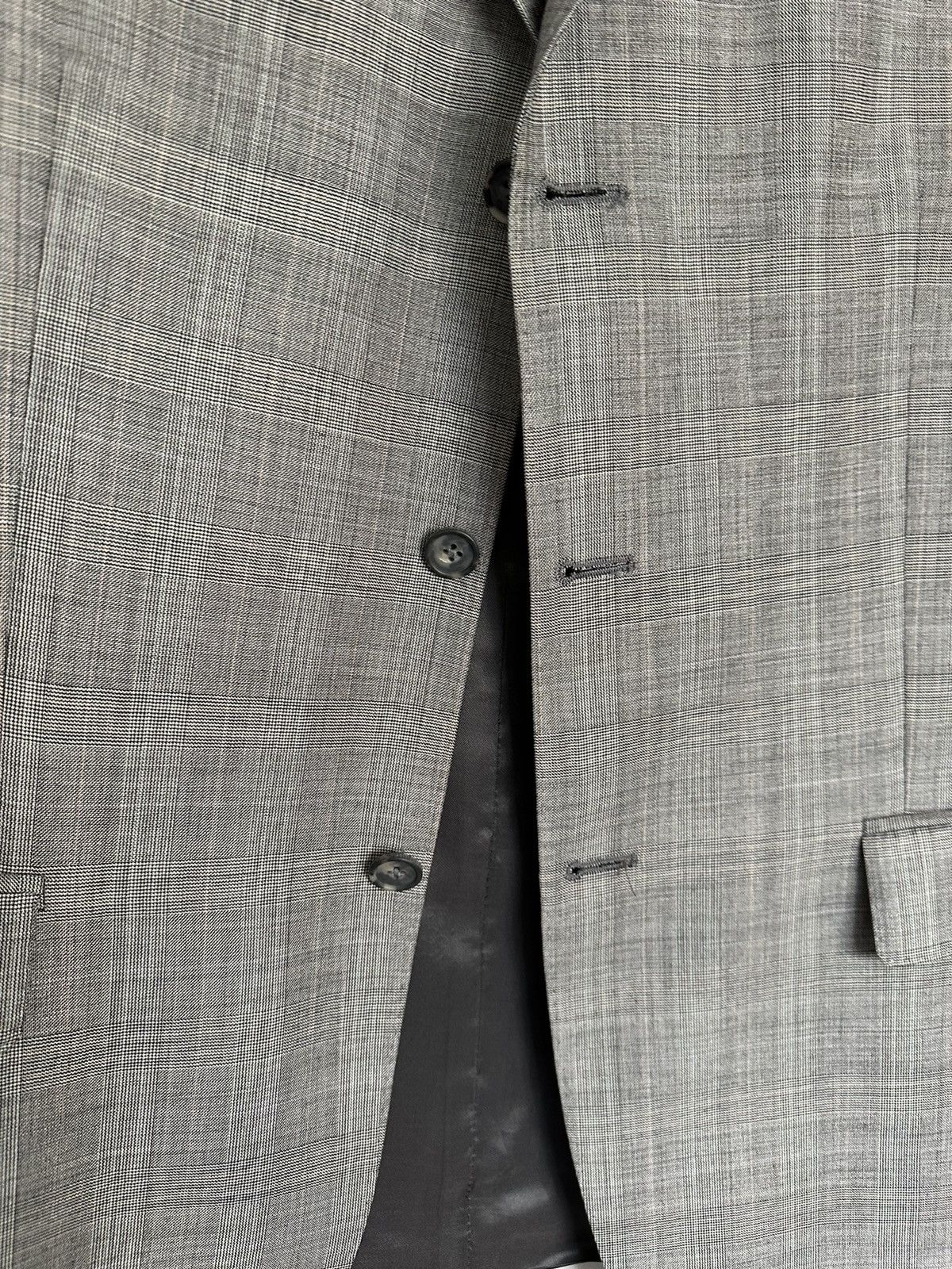 Lauren Ralph Lauren × Ralph Lauren × Vintage Vintage Ralph Lauren Wool Grey Checkered Blazer Jacket 42R Size 42R - 5 Thumbnail