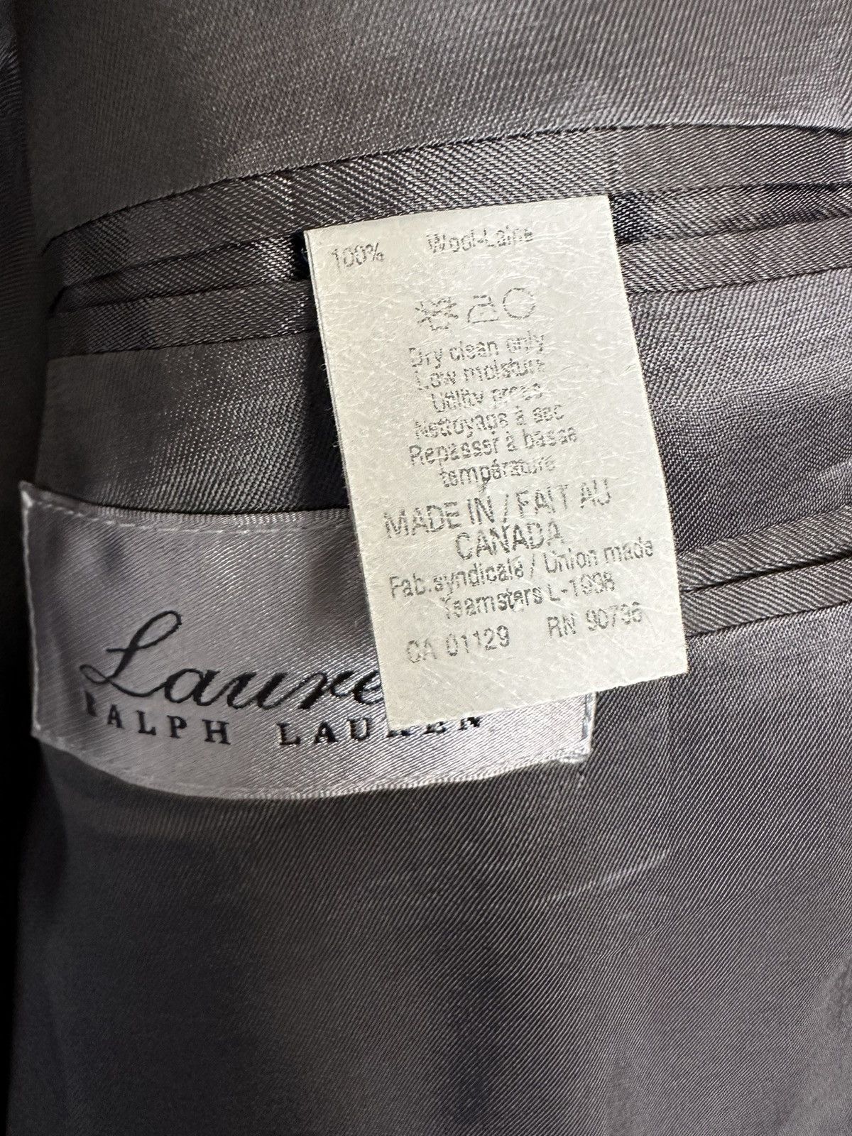 Lauren Ralph Lauren × Ralph Lauren × Vintage Vintage Ralph Lauren Wool Grey Checkered Blazer Jacket 42R Size 42R - 8 Thumbnail