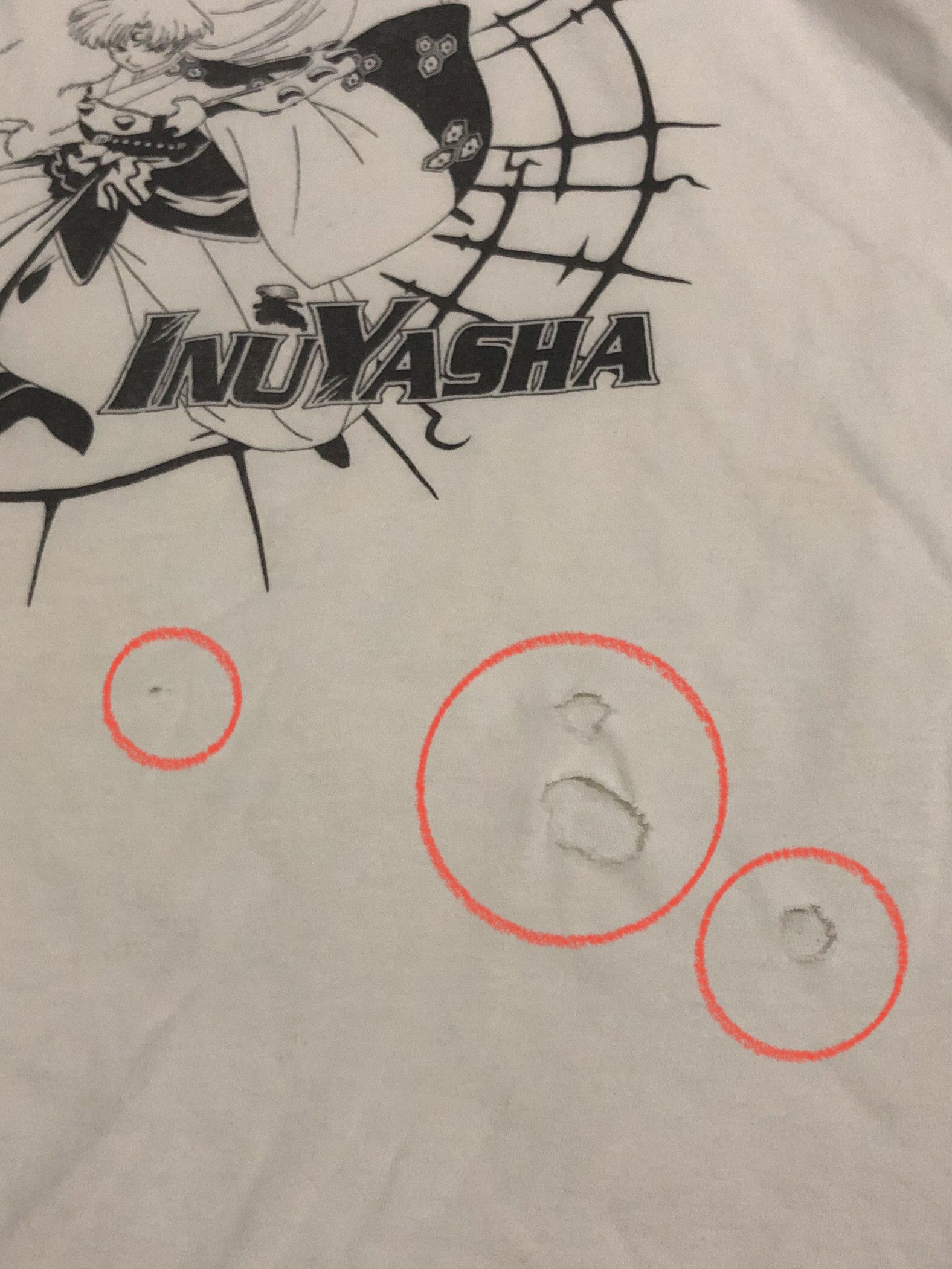 Cartoon Network Vintage Worn Distressed Anime Inuyasha Tshirt Size US S / EU 44-46 / 1 - 7 Thumbnail