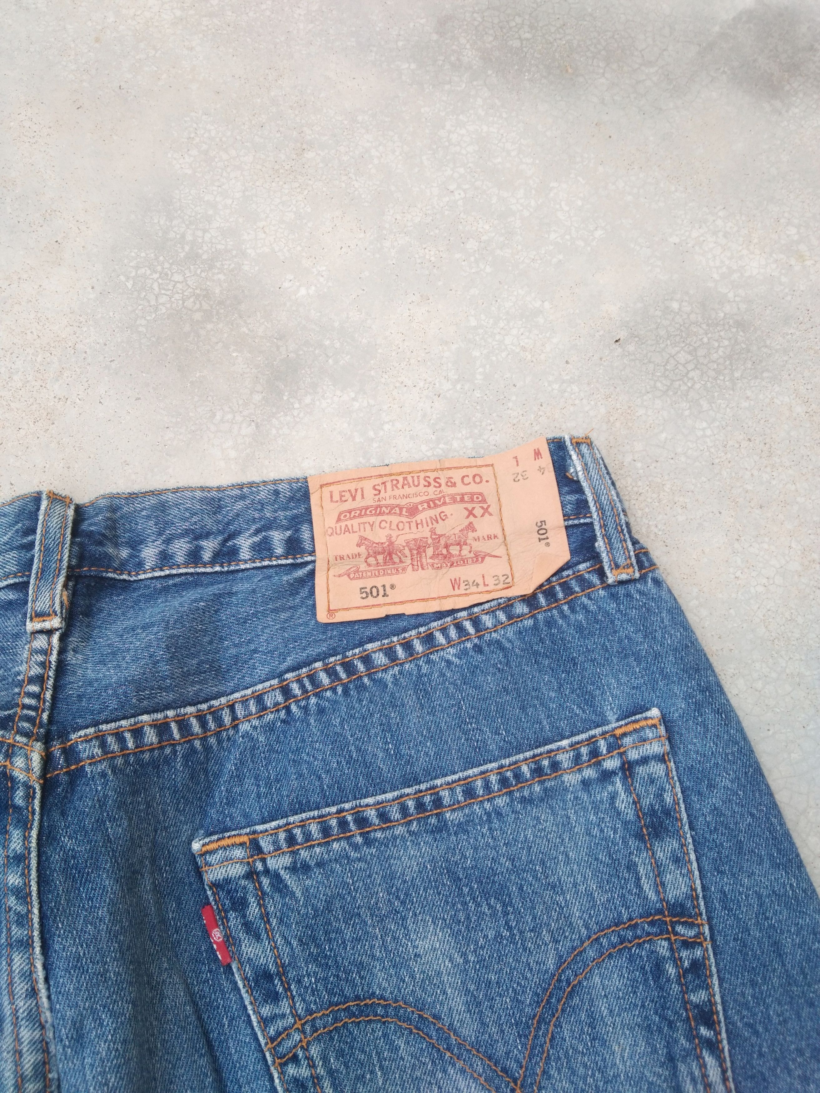 Levi's Vintage Levi's 501 Straight Leg Jeans 34x32 Size US 34 / EU 50 - 3 Thumbnail