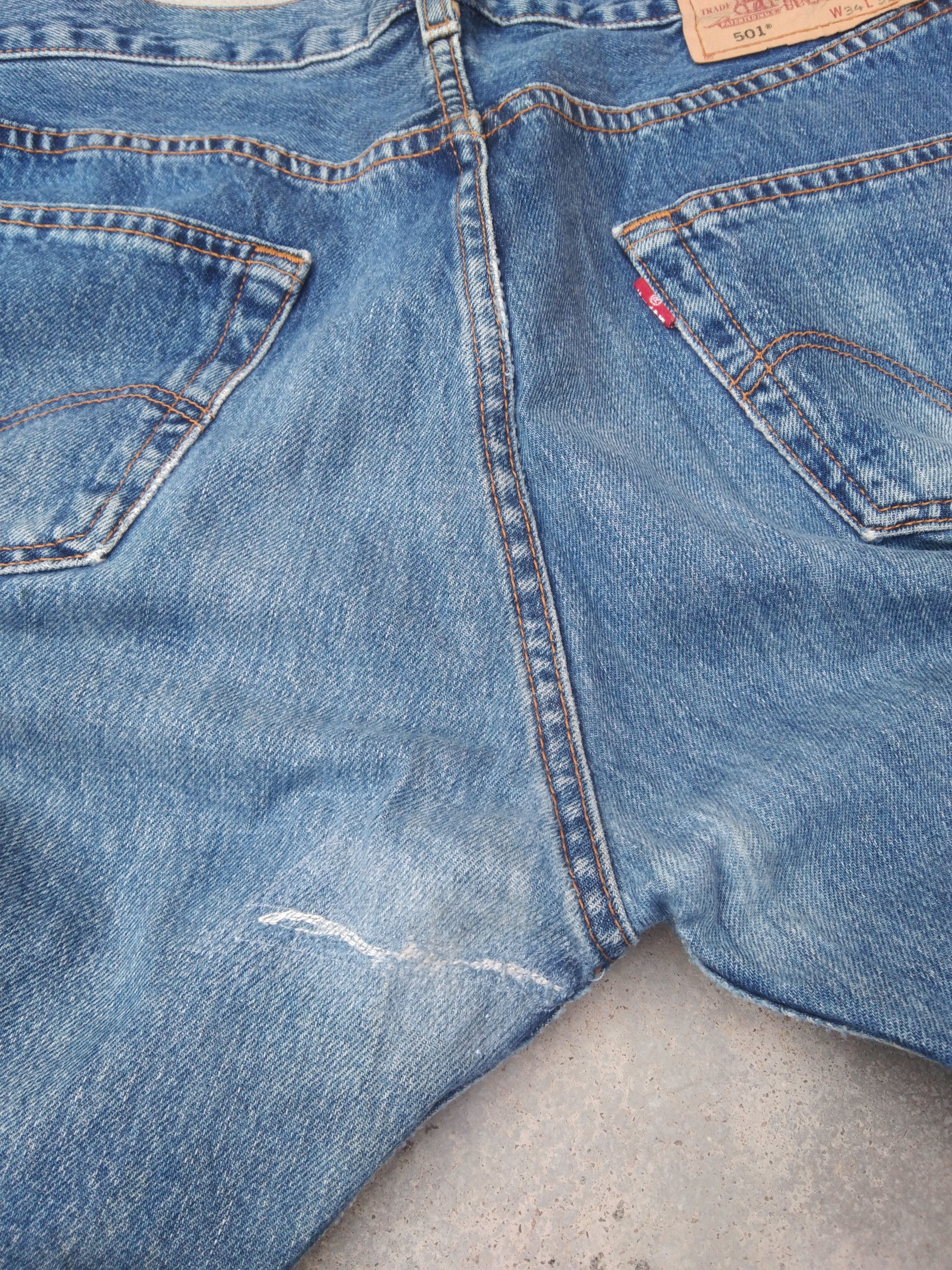 Levi's Vintage Levi's 501 Straight Leg Jeans 34x32 Size US 34 / EU 50 - 4 Thumbnail