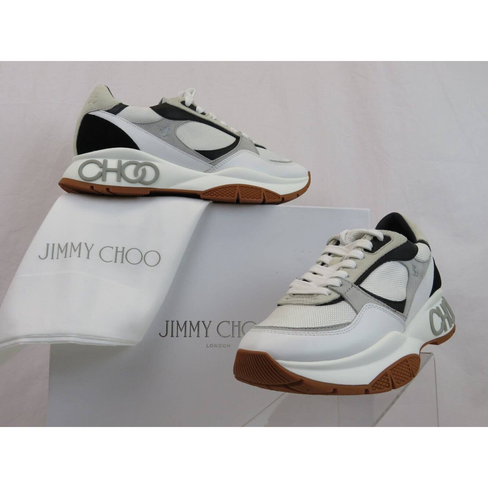 LANDON GRAY SUEDE WHITE BLACK LEATHER SNEAKERS 43.5 10.5