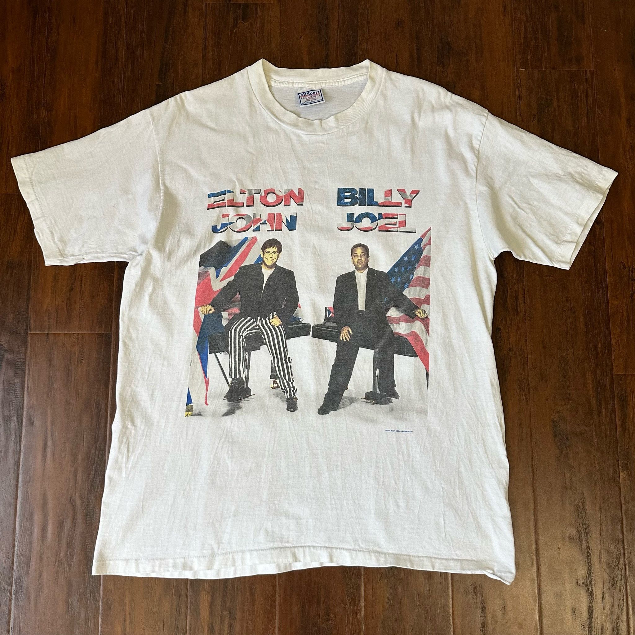 Vintage 1994 Billy Joel and Elton John Tour Concert T-Shirt