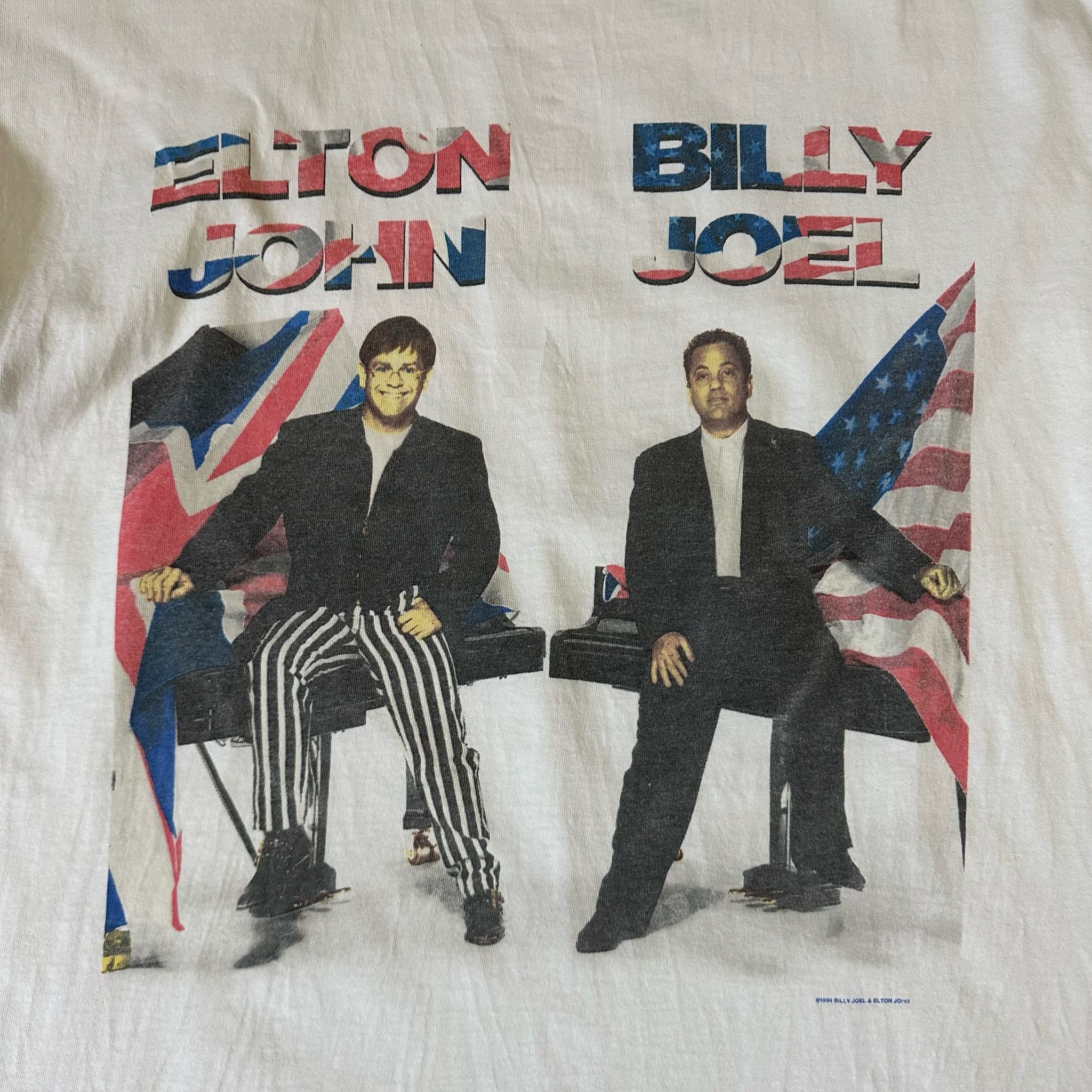 Vintage 1994 Billy Joel and Elton John Tour Concert T-Shirt