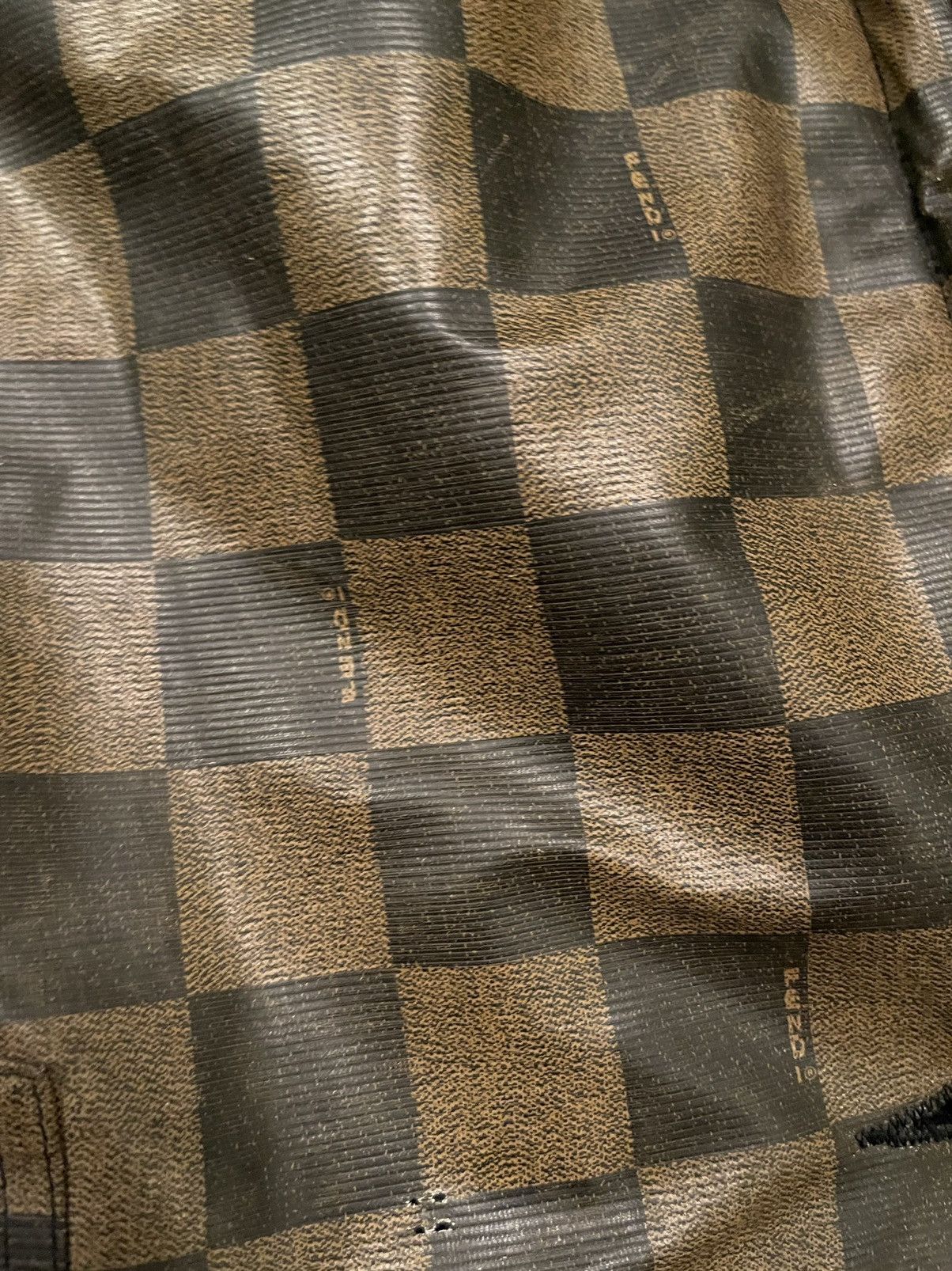 Fendi × Vintage Fendi vintage monogram multilogo fur coat Size L / US 10 / IT 46 - 19 Thumbnail