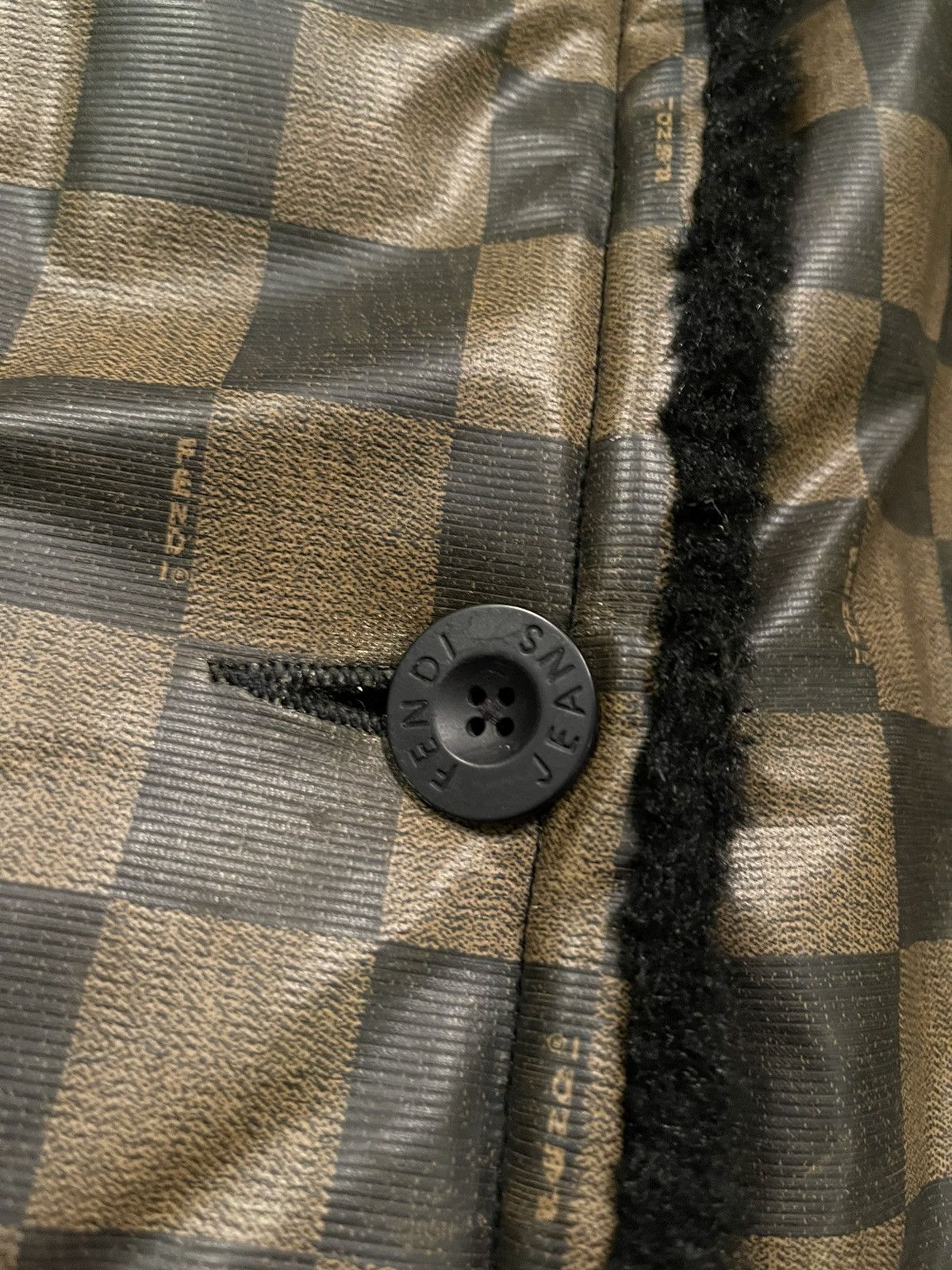 Fendi × Vintage Fendi vintage monogram multilogo fur coat Size L / US 10 / IT 46 - 6 Thumbnail