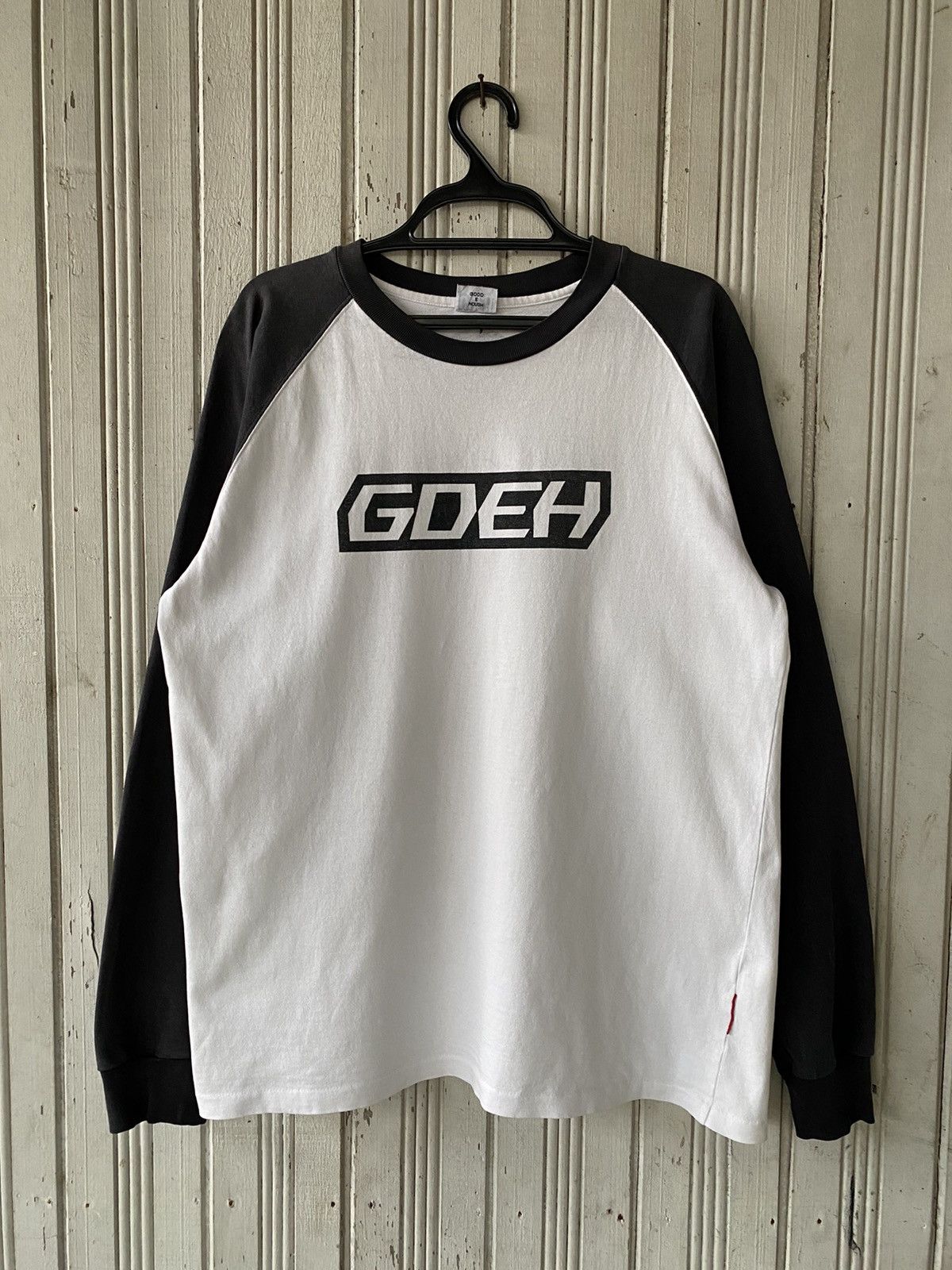 Good Enough Vintage Good Enough Distressed Spellout Long Sleeve Size US L / EU 52-54 / 3 - 1 Thumbnail