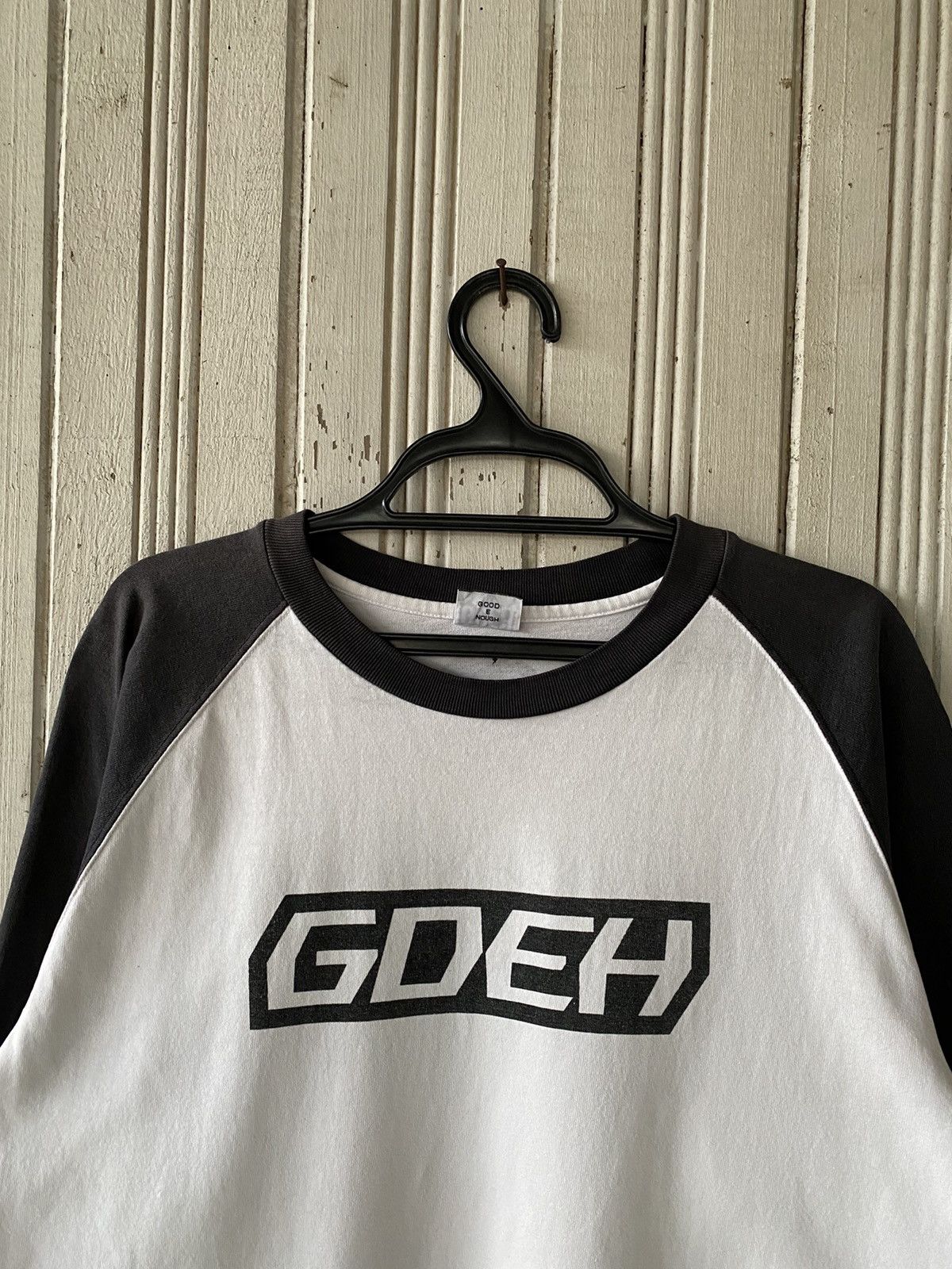 Good Enough Vintage Good Enough Distressed Spellout Long Sleeve Size US L / EU 52-54 / 3 - 3 Thumbnail