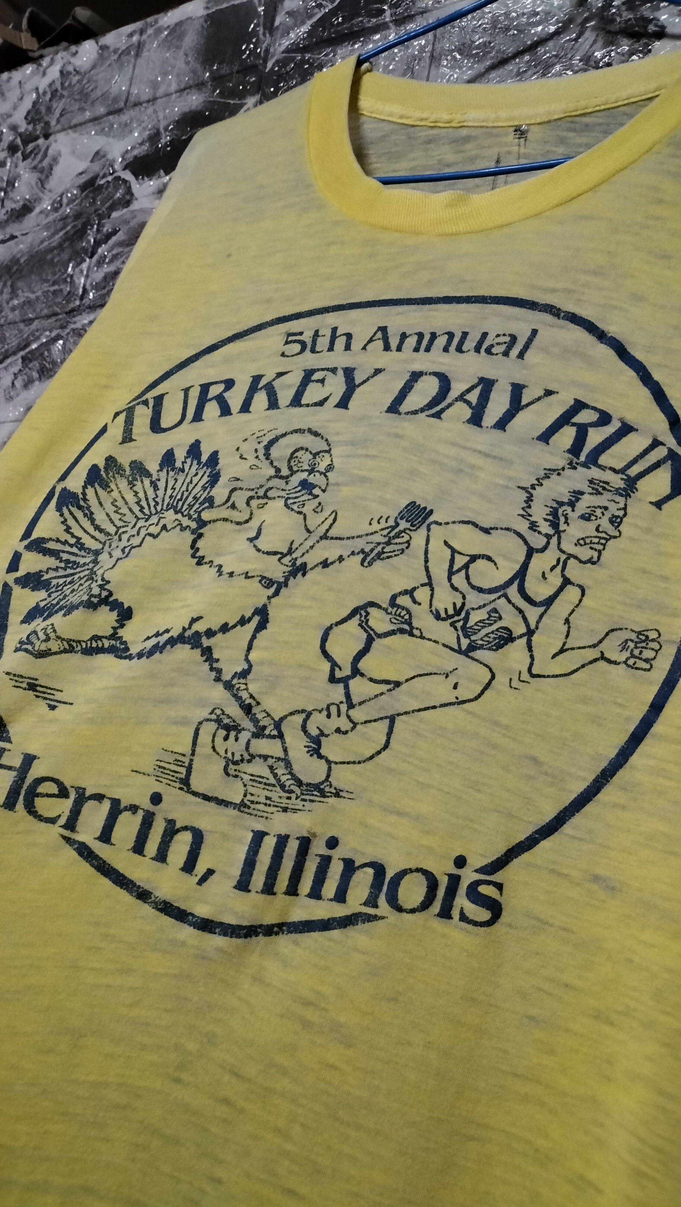 Vintage 70s Turkey Run Sport Arts Paperthin Distressed Size US L / EU 52-54 / 3 - 3 Thumbnail