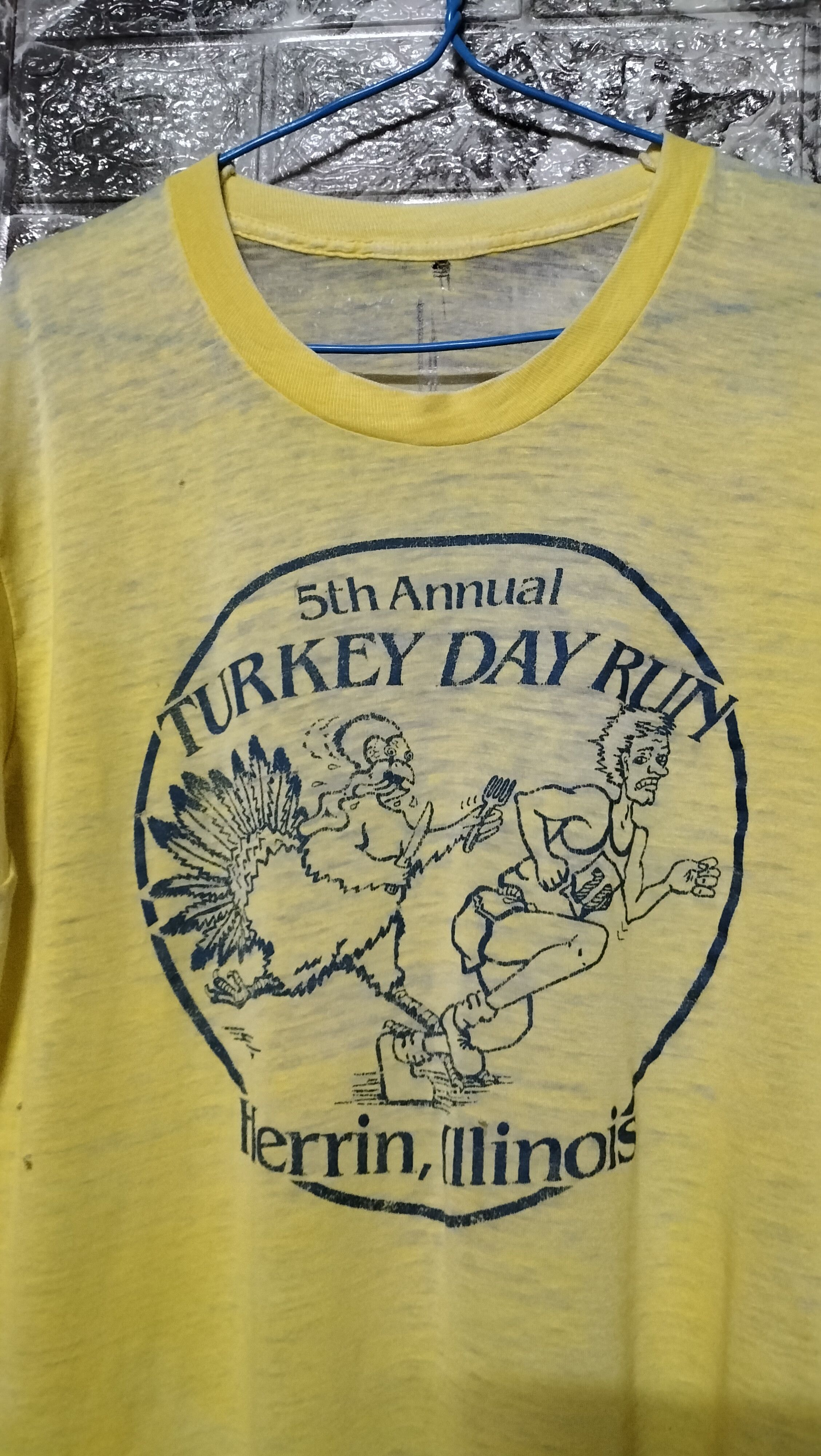 Vintage 70s Turkey Run Sport Arts Paperthin Distressed Size US L / EU 52-54 / 3 - 2 Thumbnail