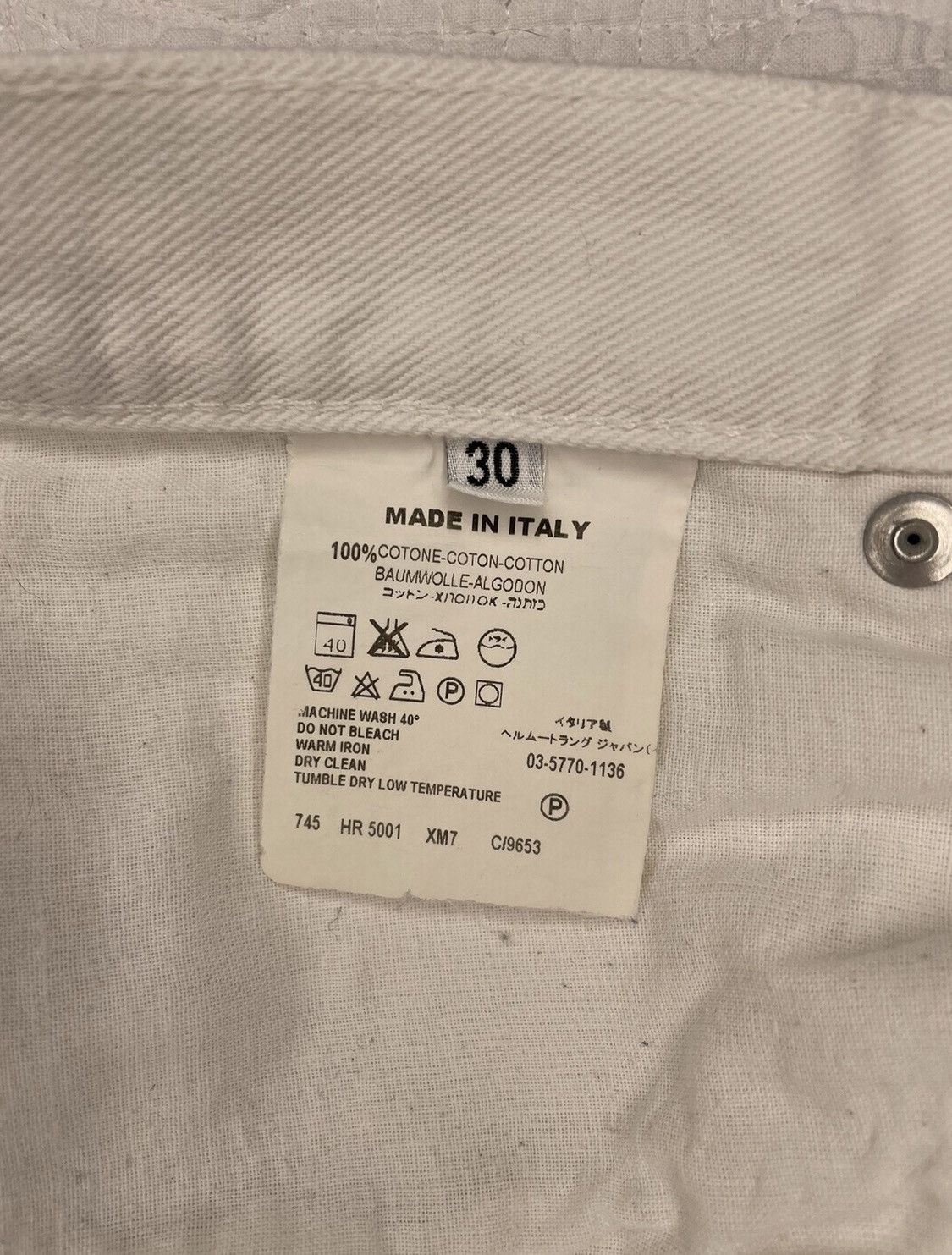Helmut Lang Helmut Lang Vintage White Denim Size US 30 / EU 46 - 4 Thumbnail