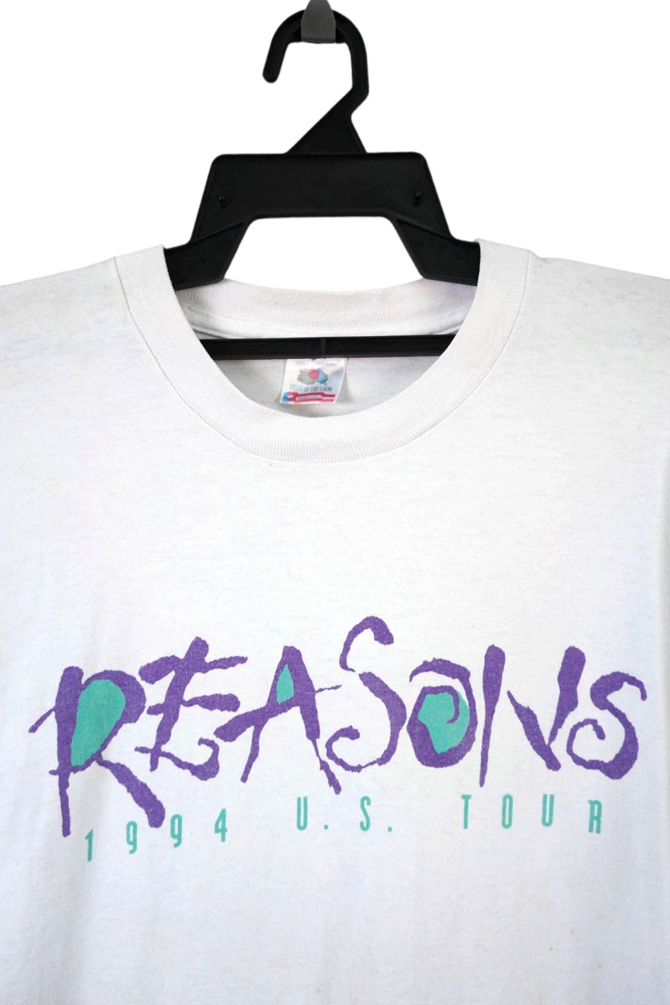 Fruit Of The Loom × Vintage Vintage Reasons 1994 US Tour Single Stitch Tee Size US XL / EU 56 / 4 - 3 Thumbnail