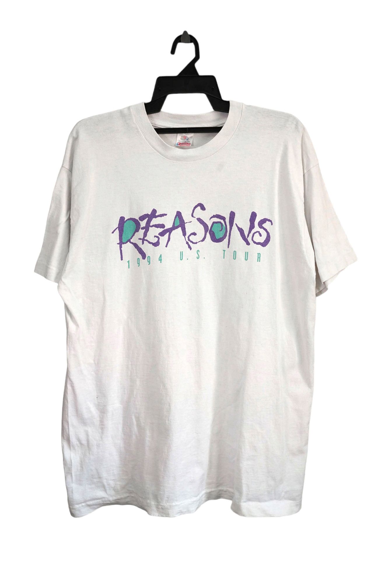 Fruit Of The Loom × Vintage Vintage Reasons 1994 US Tour Single Stitch Tee Size US XL / EU 56 / 4 - 2 Thumbnail
