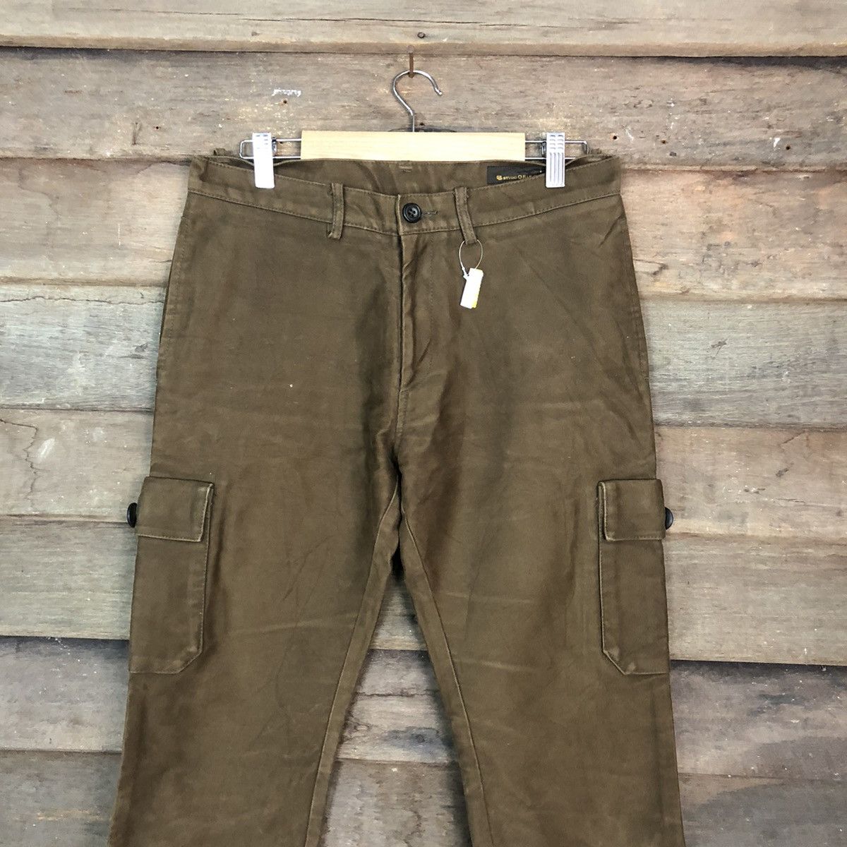 Edition Japan Studio Oribe Brown Cargo Multipocket Pants #1881DL Size US 30 / EU 46 - 2 Thumbnail