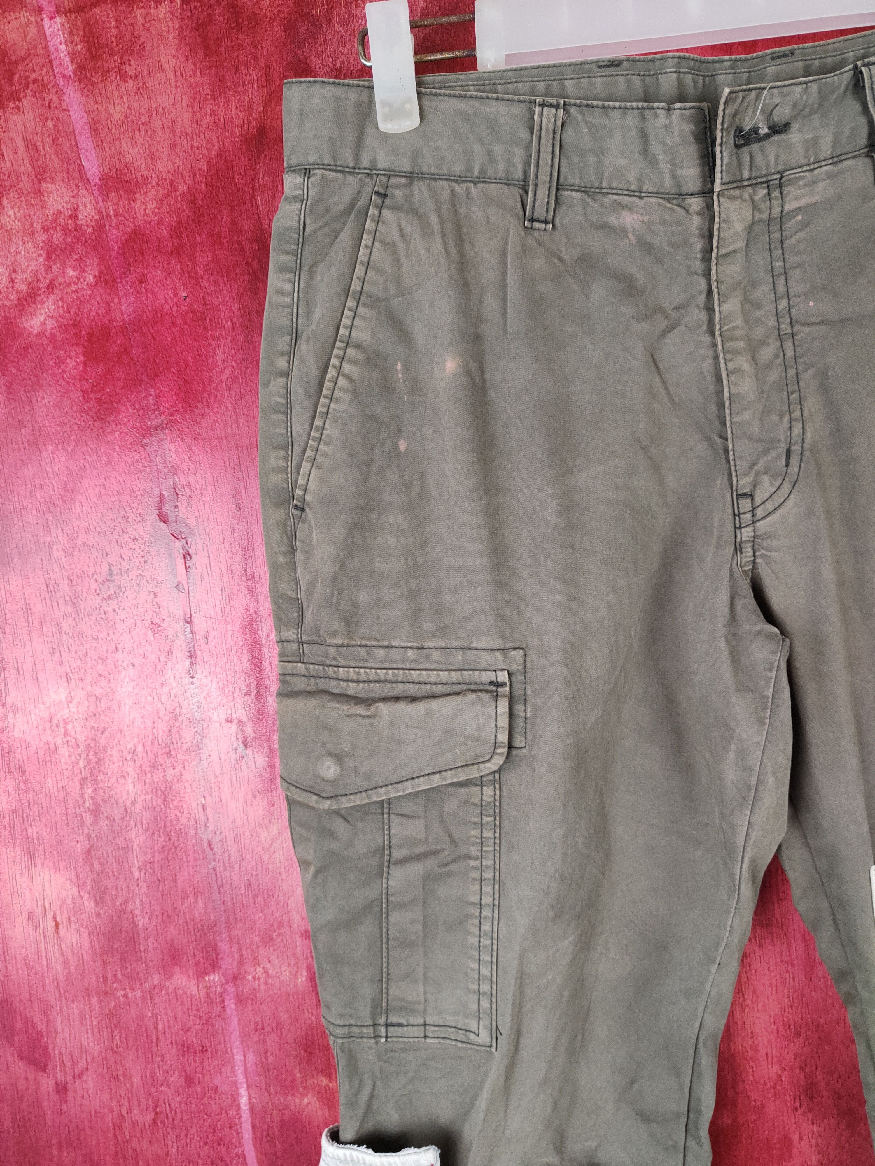 Japanese Brand DL Uniqlo reworked custom Multi Pocket Cargo Pants #5154 Size US 30 / EU 46 - 3 Thumbnail